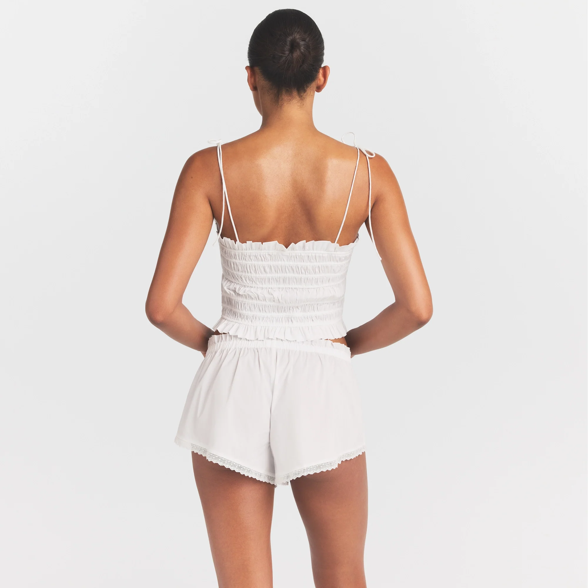 POPLIN APPAREL SHORT | SNOW - Image 3