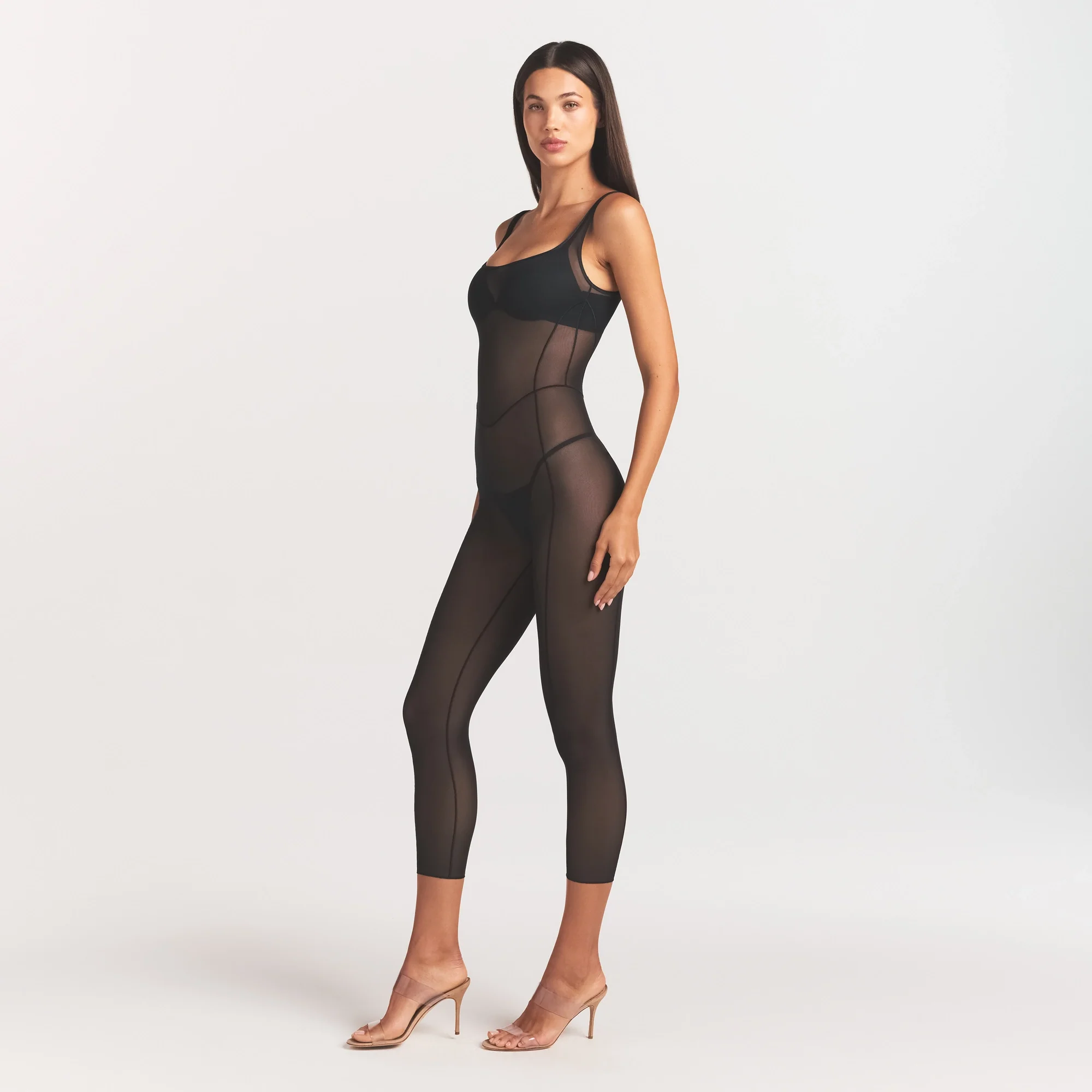 POWER MESH SHAPEWEAR CATSUIT | ONYX - Image 4