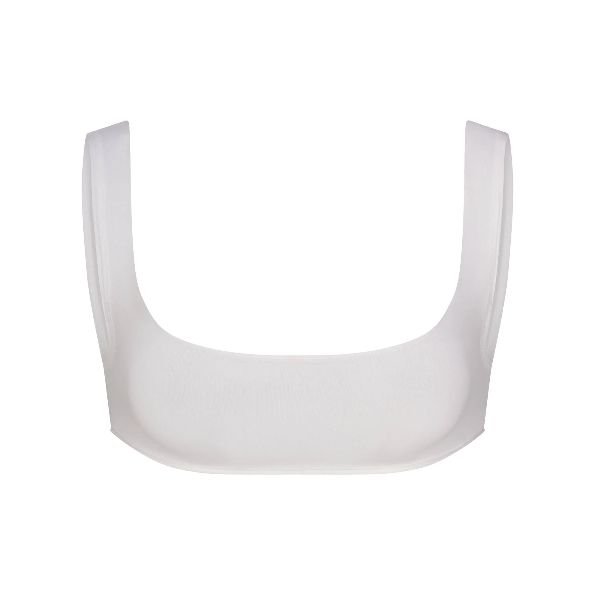 RAW EDGE MICRO SCOOP BRALETTE | SNOW