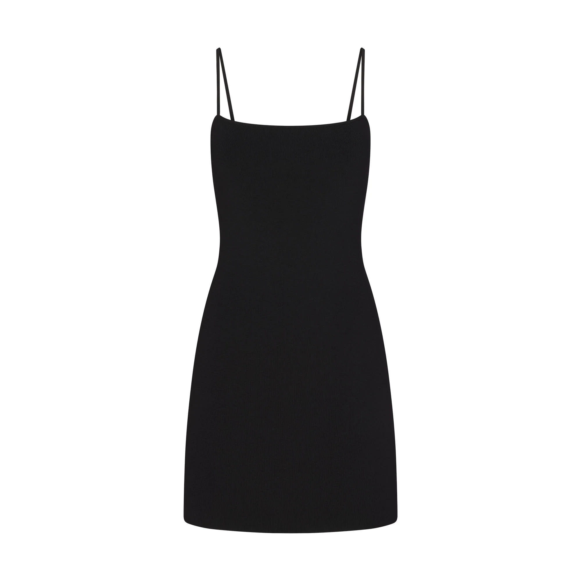 REFINED KNIT MINI DRESS | OBSIDIAN