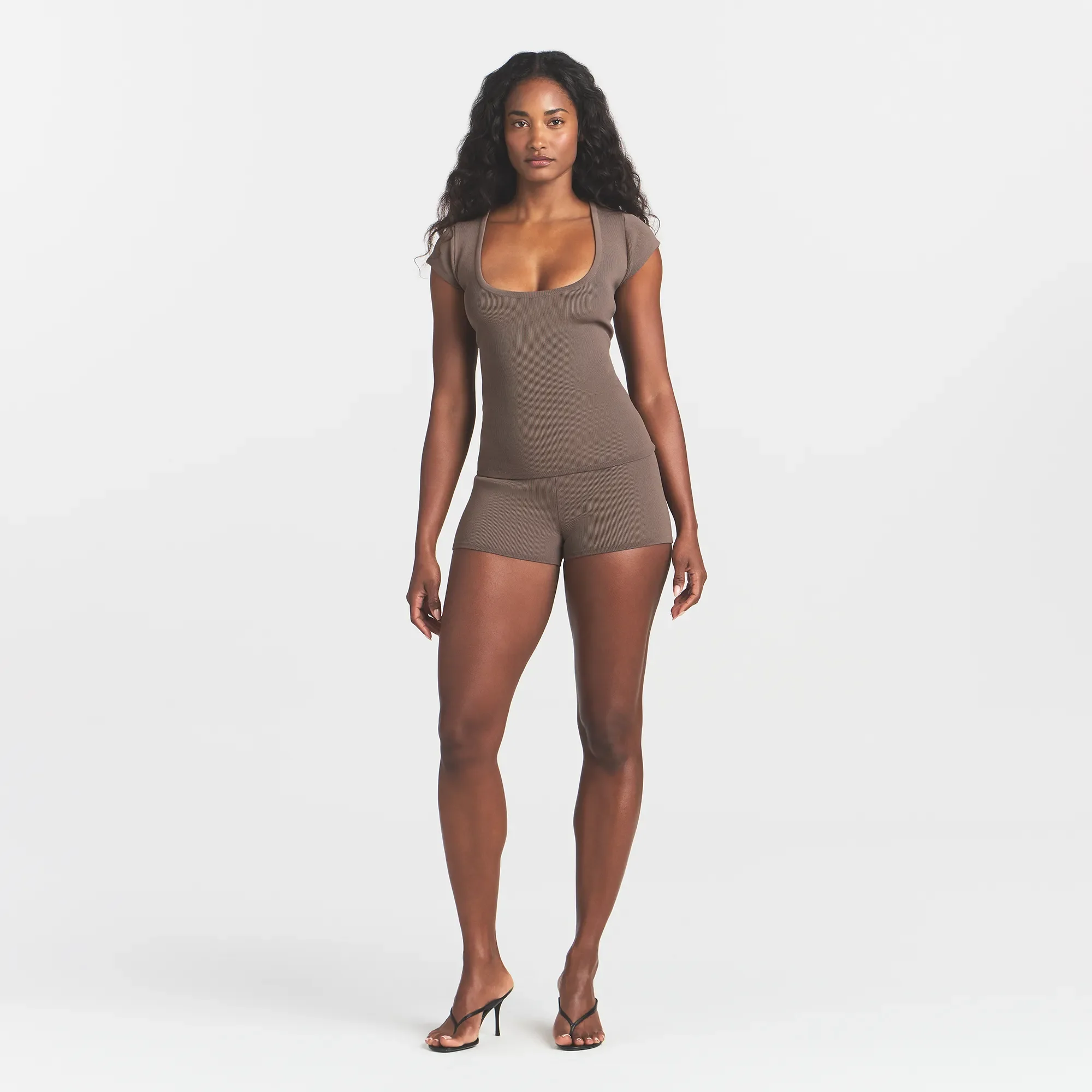 REFINED KNIT SCOOP NECK TOP | AMETHYST - Image 2