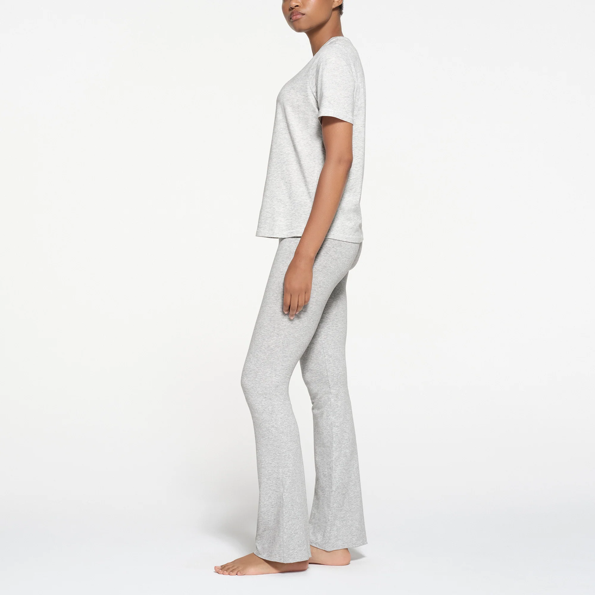 RELAXED TEES T-SHIRT | LIGHT HEATHER GREY - Image 3