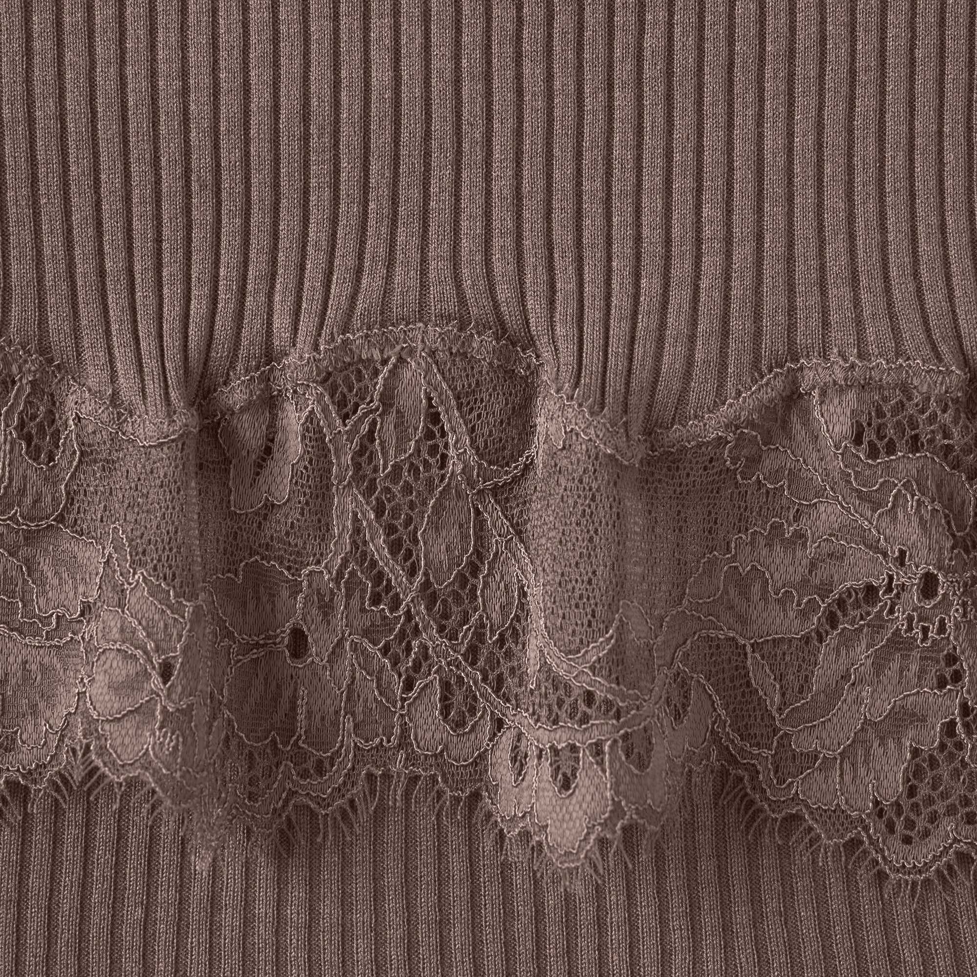 RIB KNIT LACE MINI DRESS | AMETHYST - Image 6