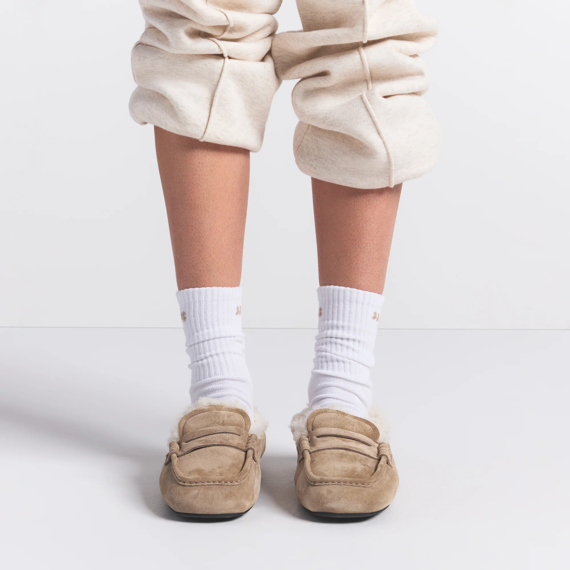 RIBBED CREW LOGO SOCK 3-PACK | SNOW - Image 4
