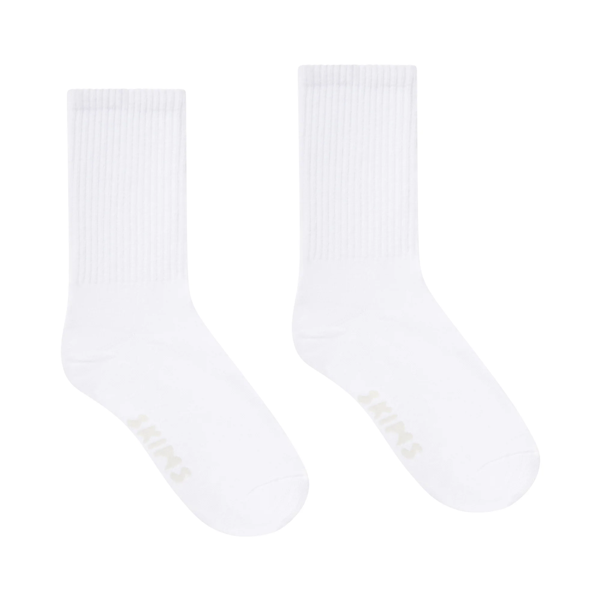 RIBBED CREW SOCK | SNOW