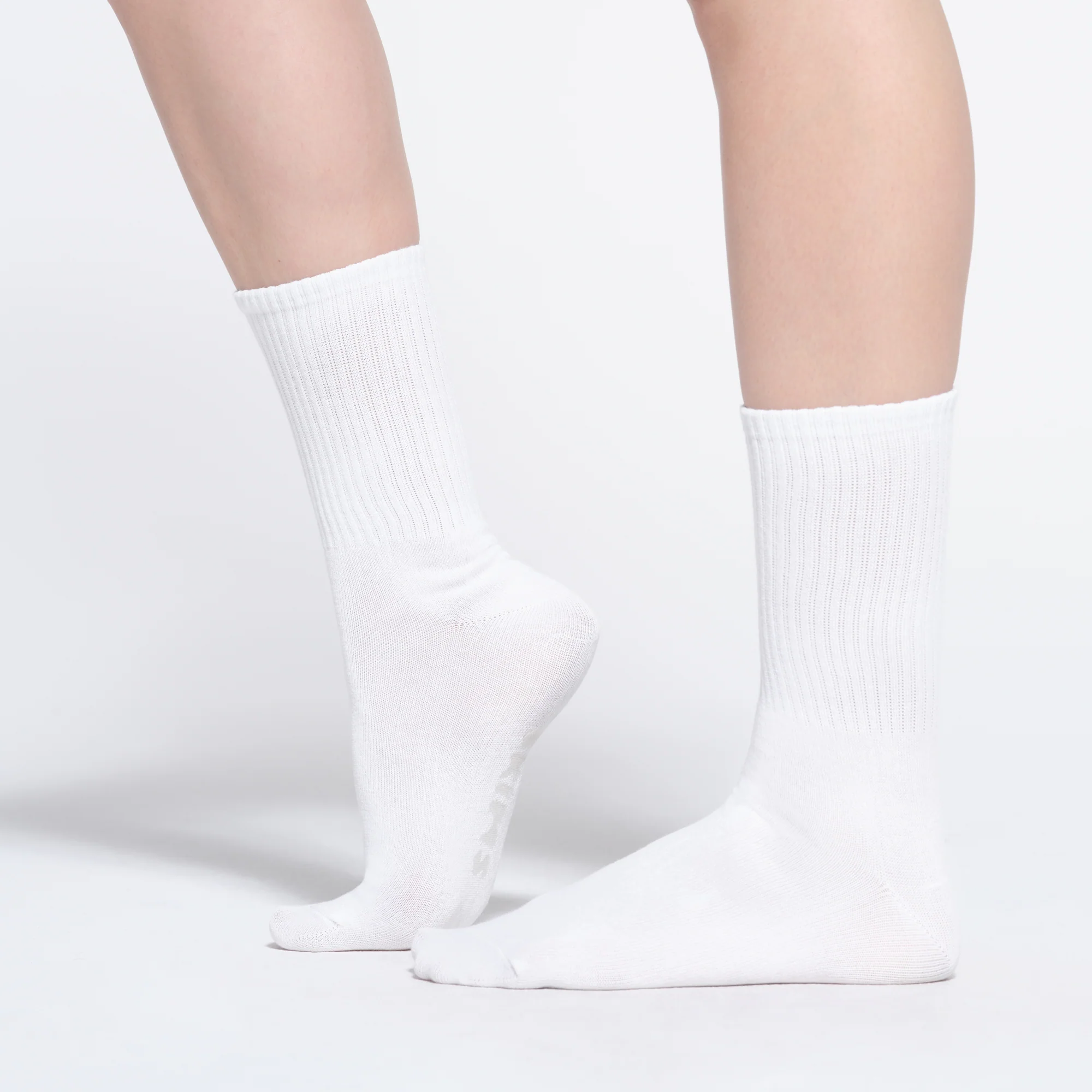 RIBBED CREW SOCK | SNOW - Image 4