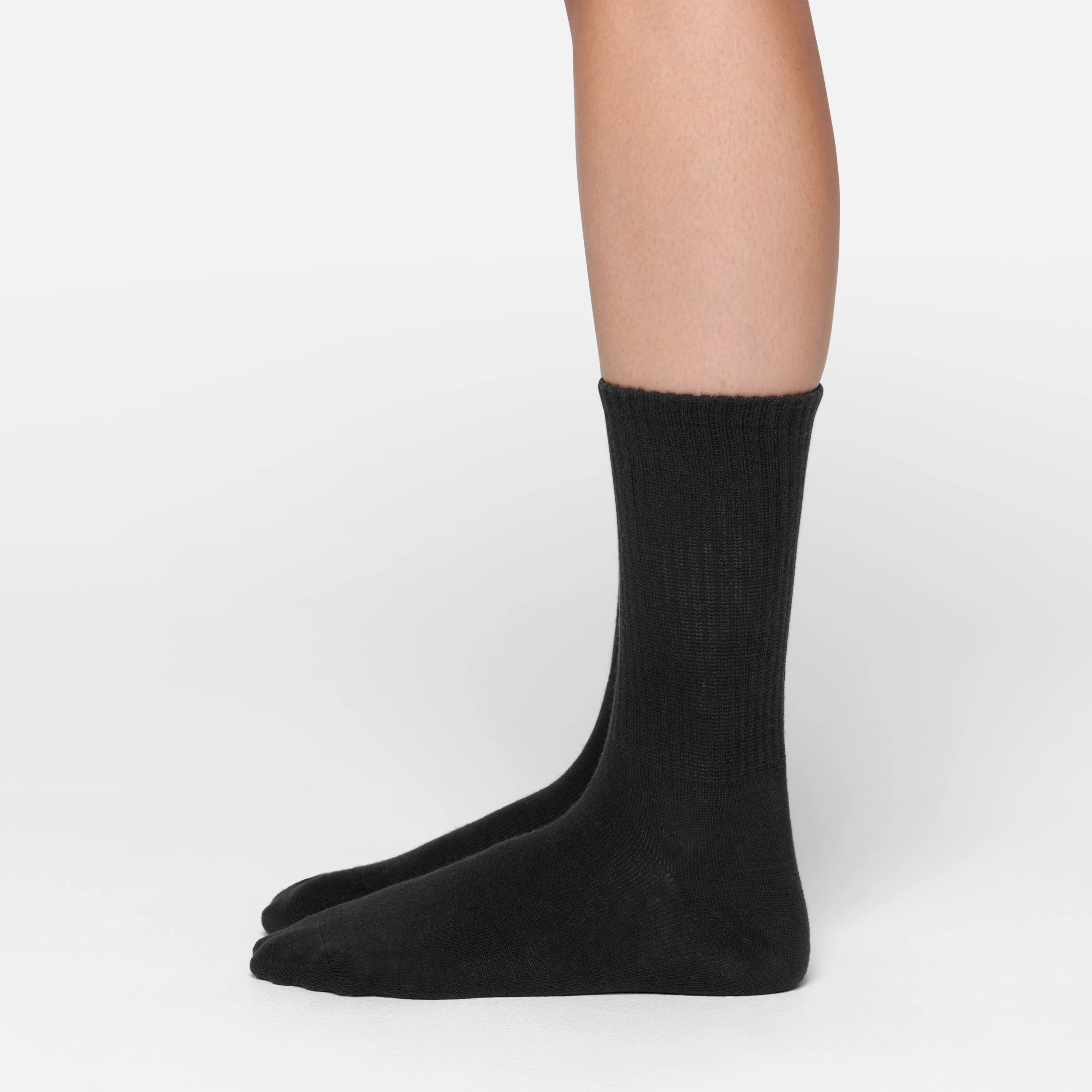 RIBBED CREW SOCK | SOOT - Image 3