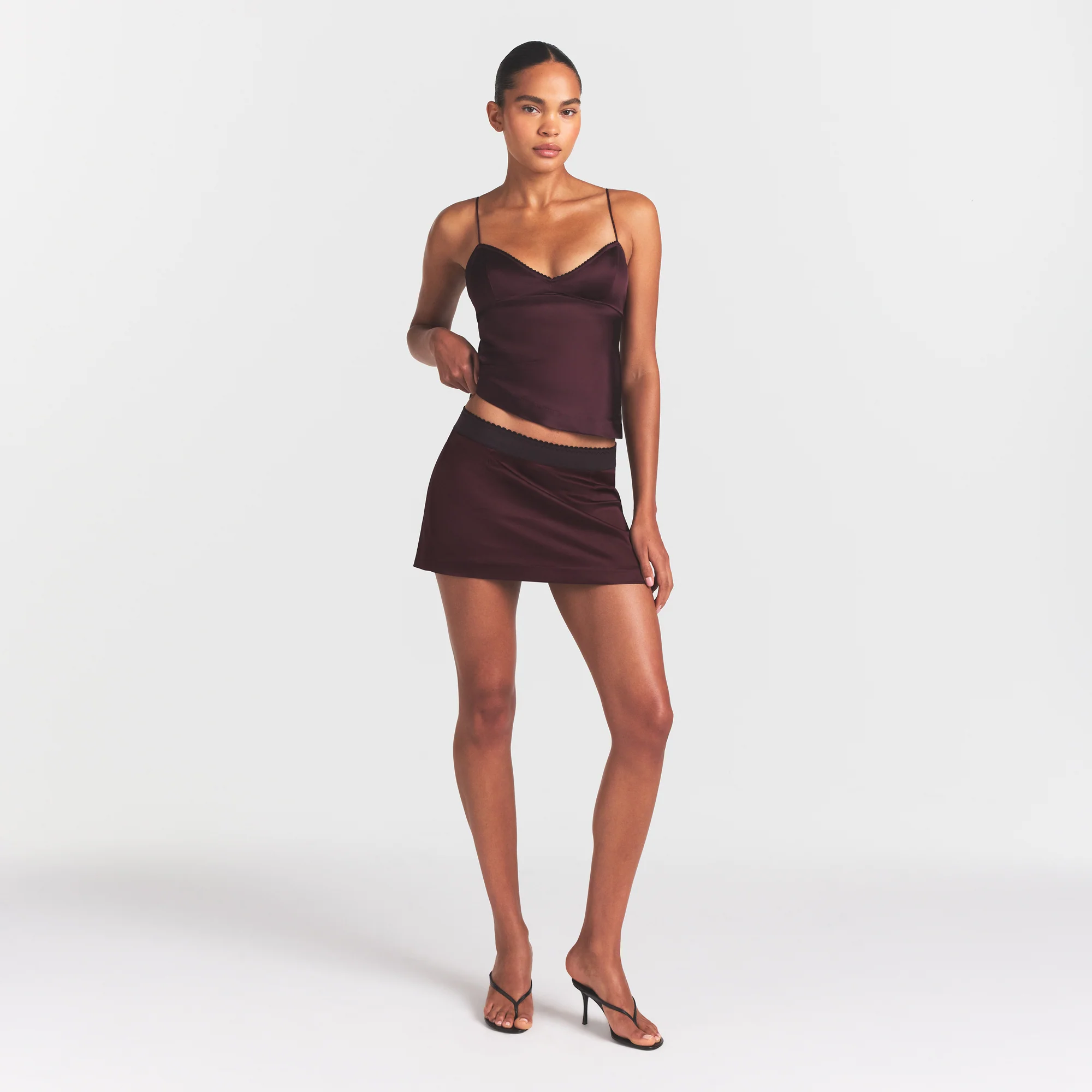 SATIN CAMI | CURRANT - Image 2