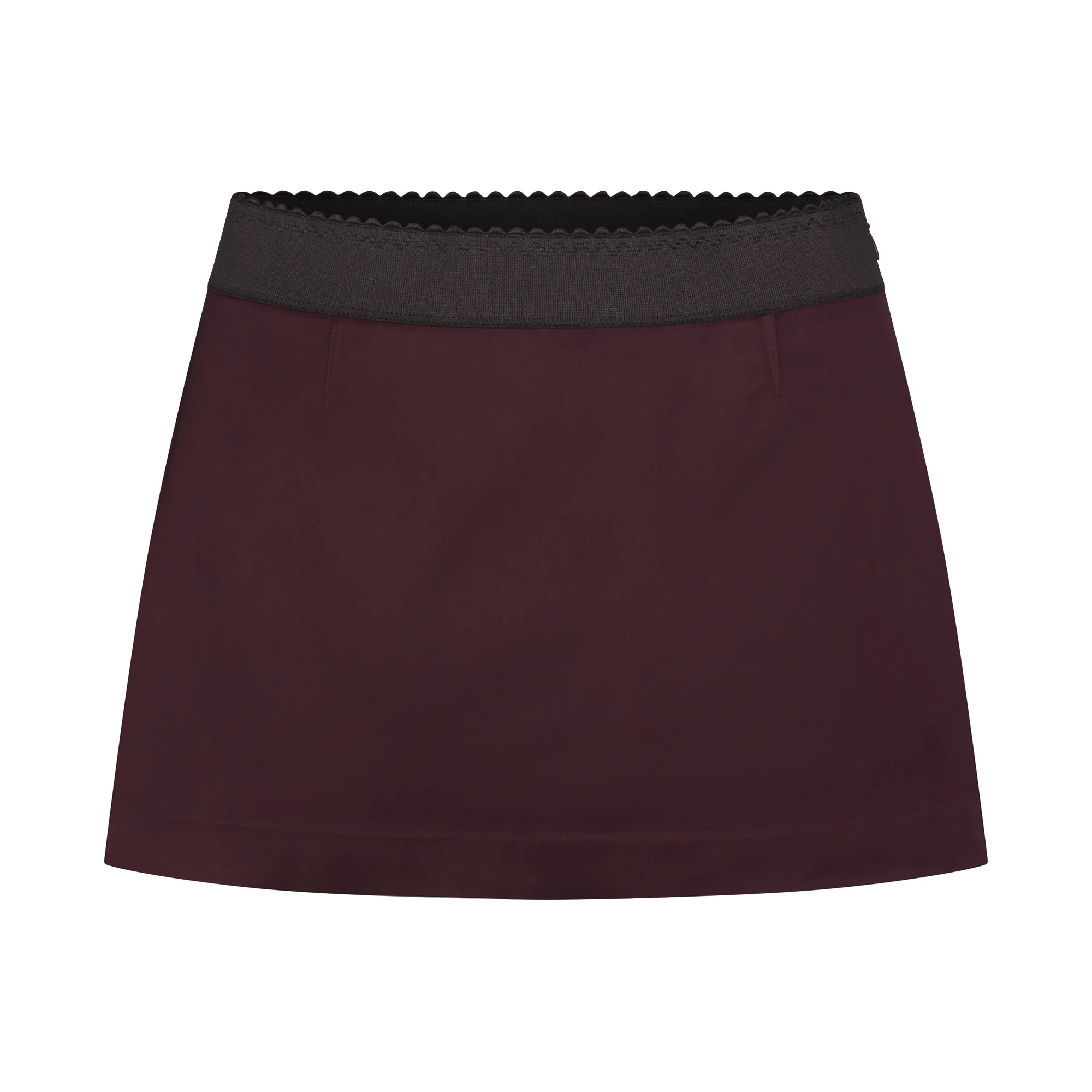 SATIN MINI SKIRT | CURRANT