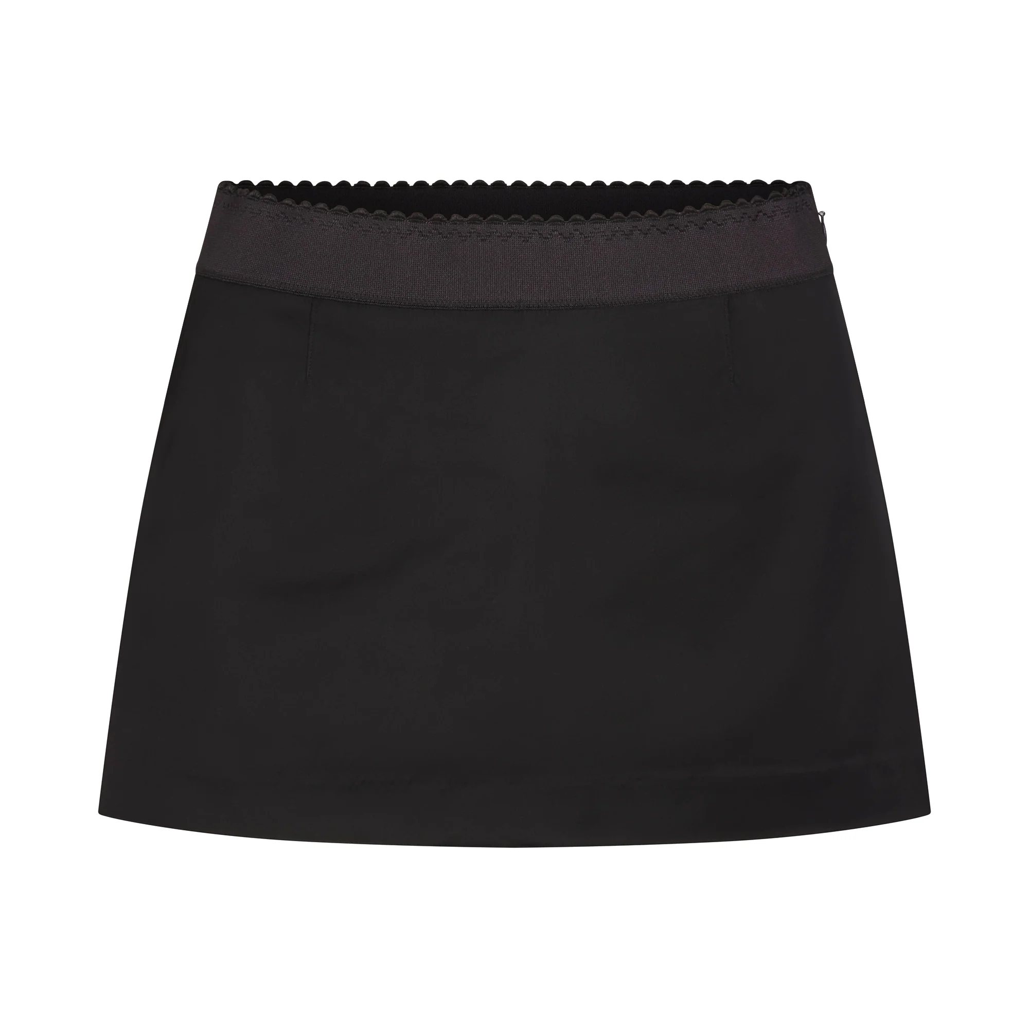SATIN MINI SKIRT | OBSIDIAN