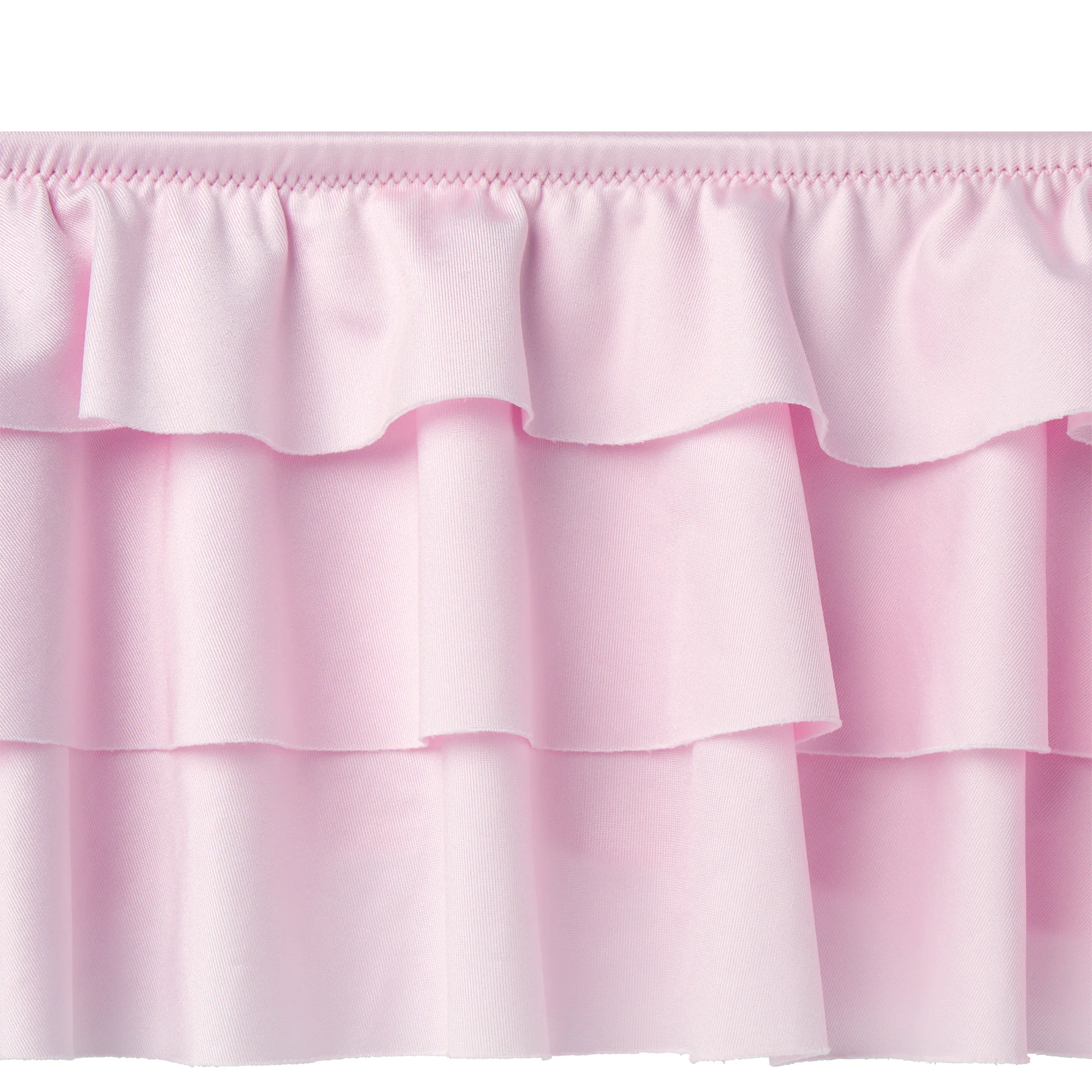 SATIN SWIM RUFFLE BIKINI BOTTOM | CHERRY BLOSSOM - Image 5