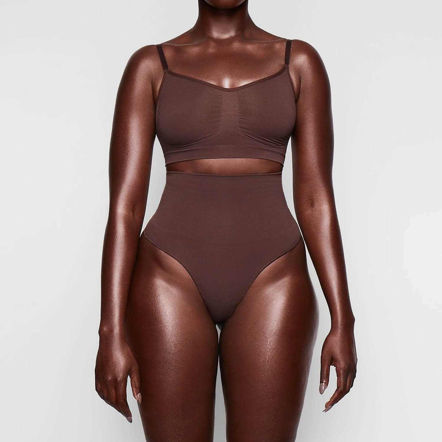 SEAMLESS SCULPT BRALETTE | COCOA - Image 2