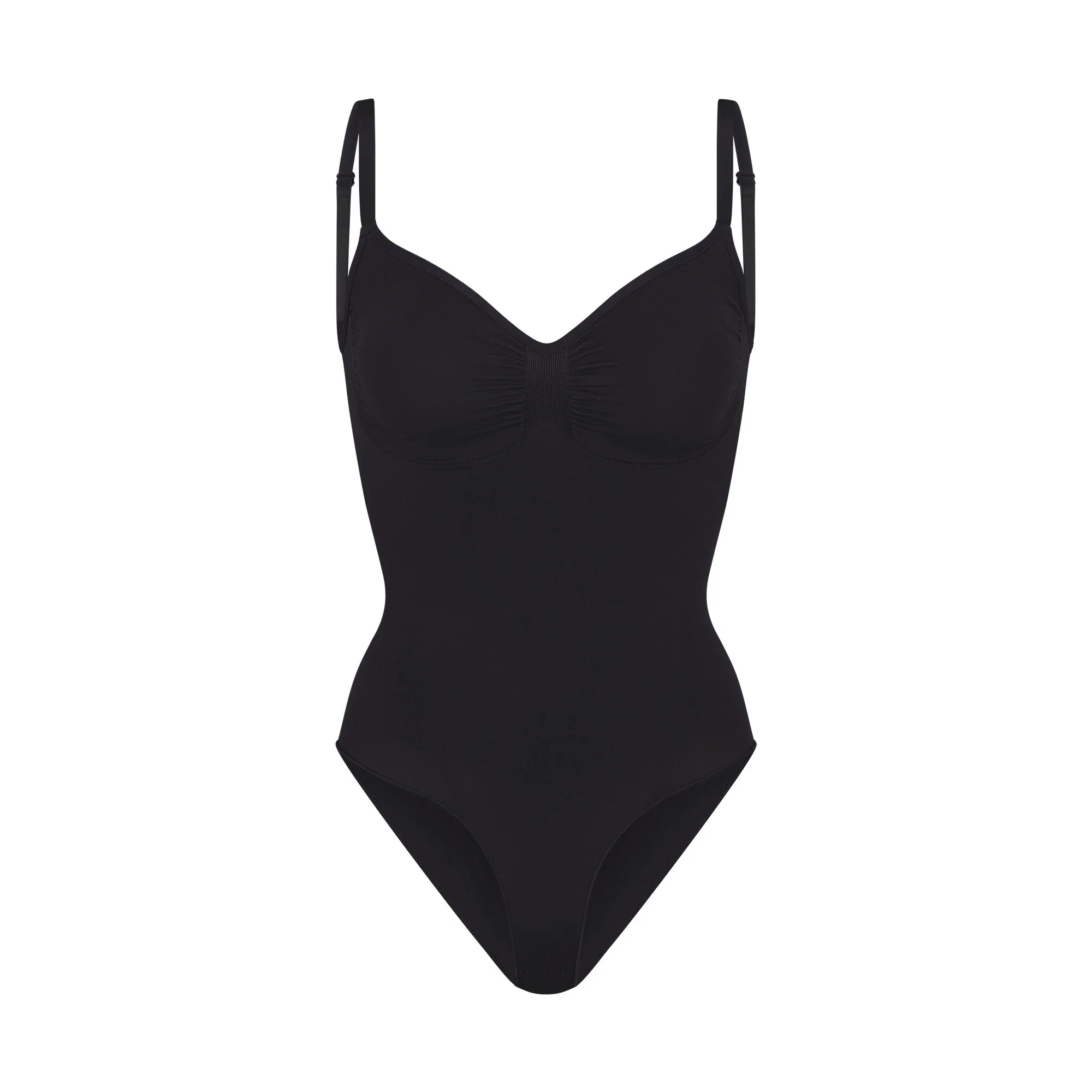 SEAMLESS SCULPT BRIEF BODYSUIT | ONYX