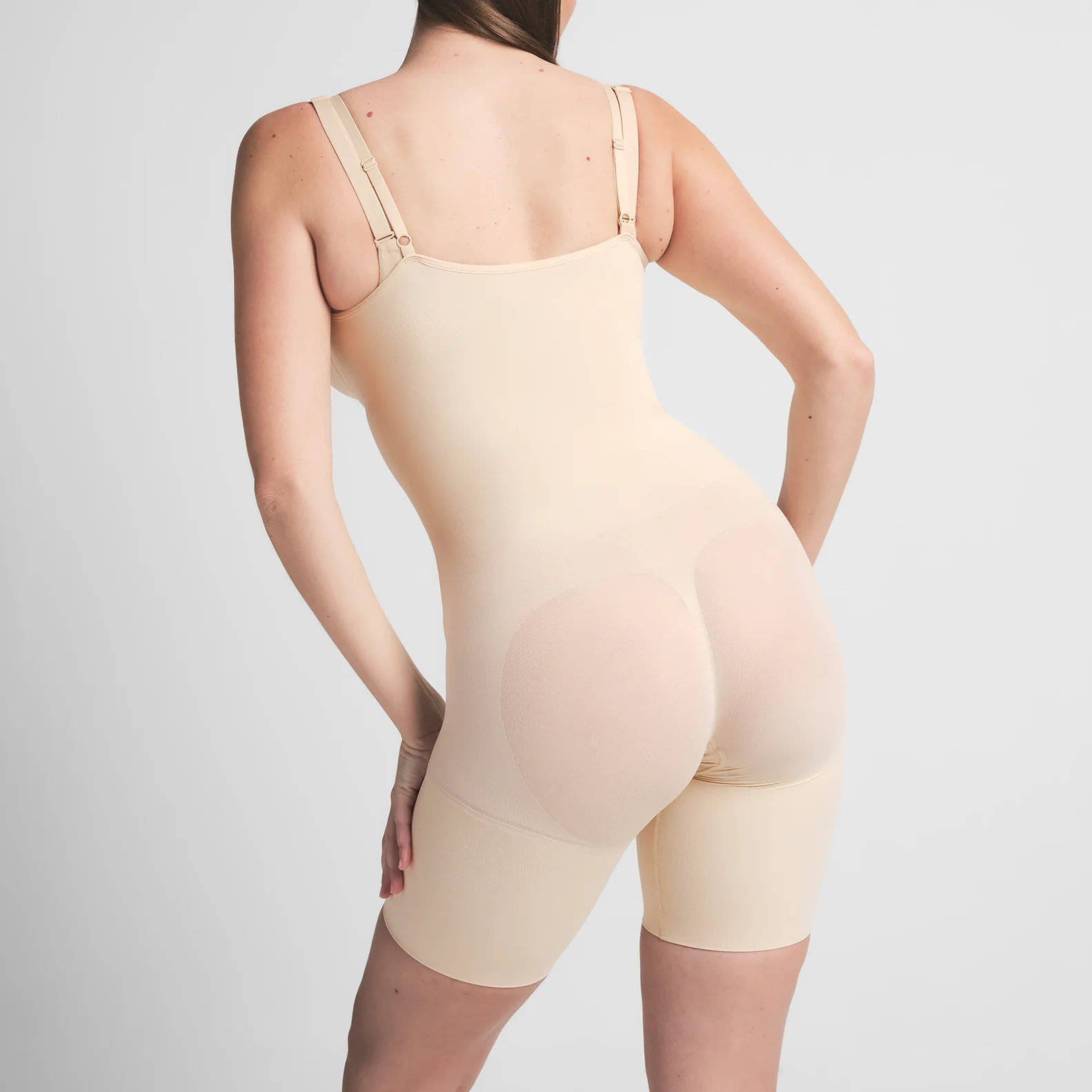 SEAMLESS SCULPT BUTT LIFTING OPEN BUST BODYSUIT | SAND - Image 3