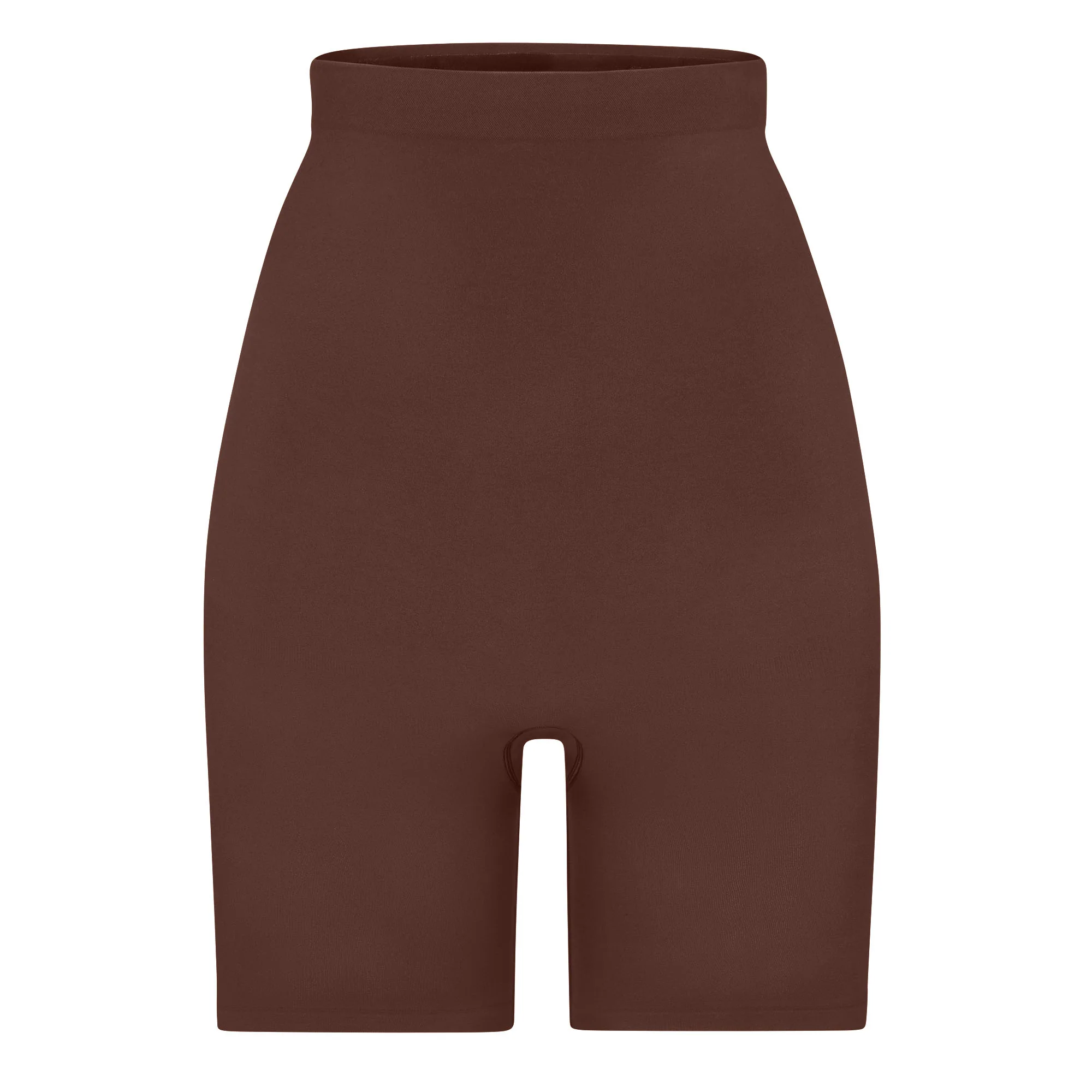 SEAMLESS SCULPT HIGH-WAISTED ABOVE THE KNEE SHORT | COCOA