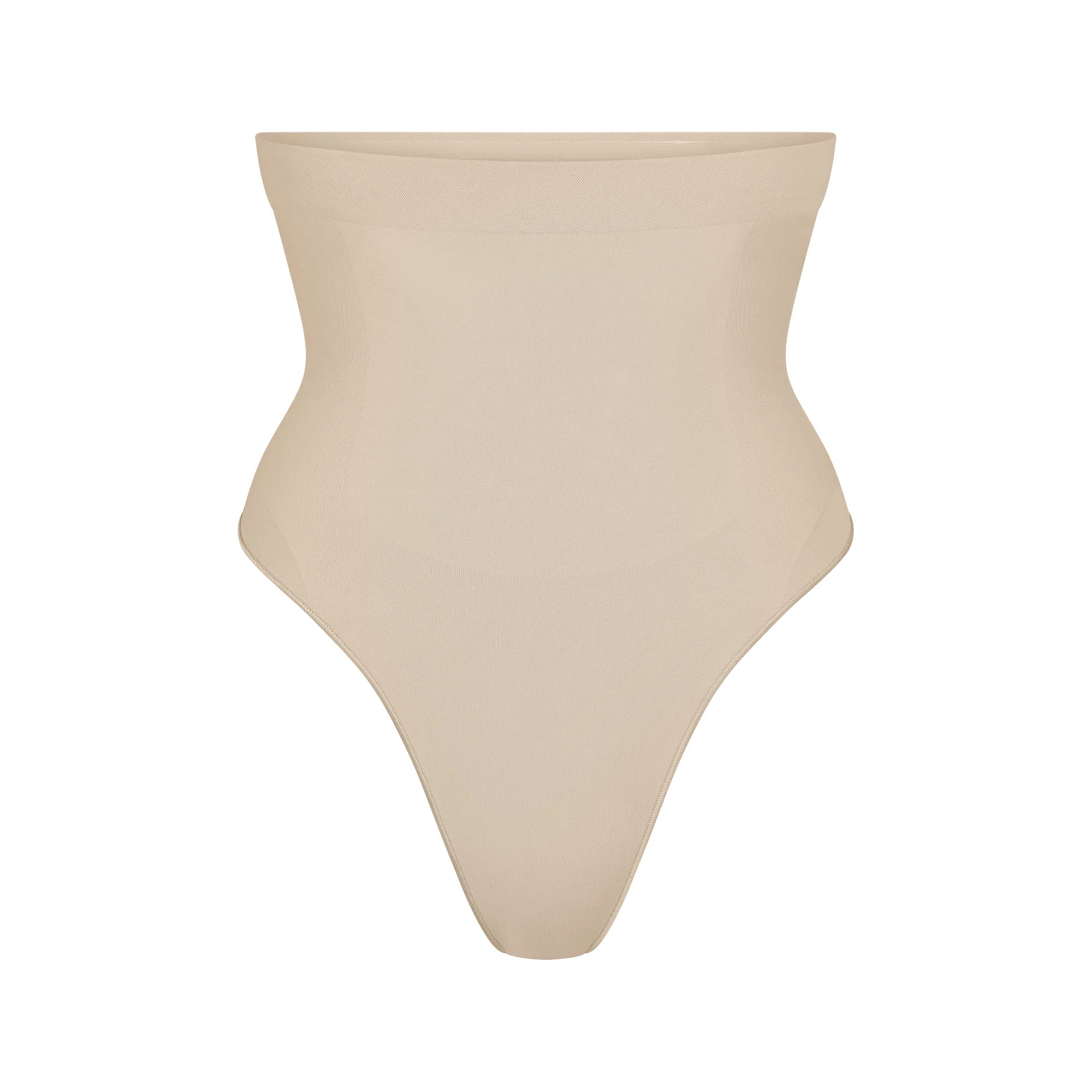 SEAMLESS SCULPT HIGH-WAISTED THONG | SAND