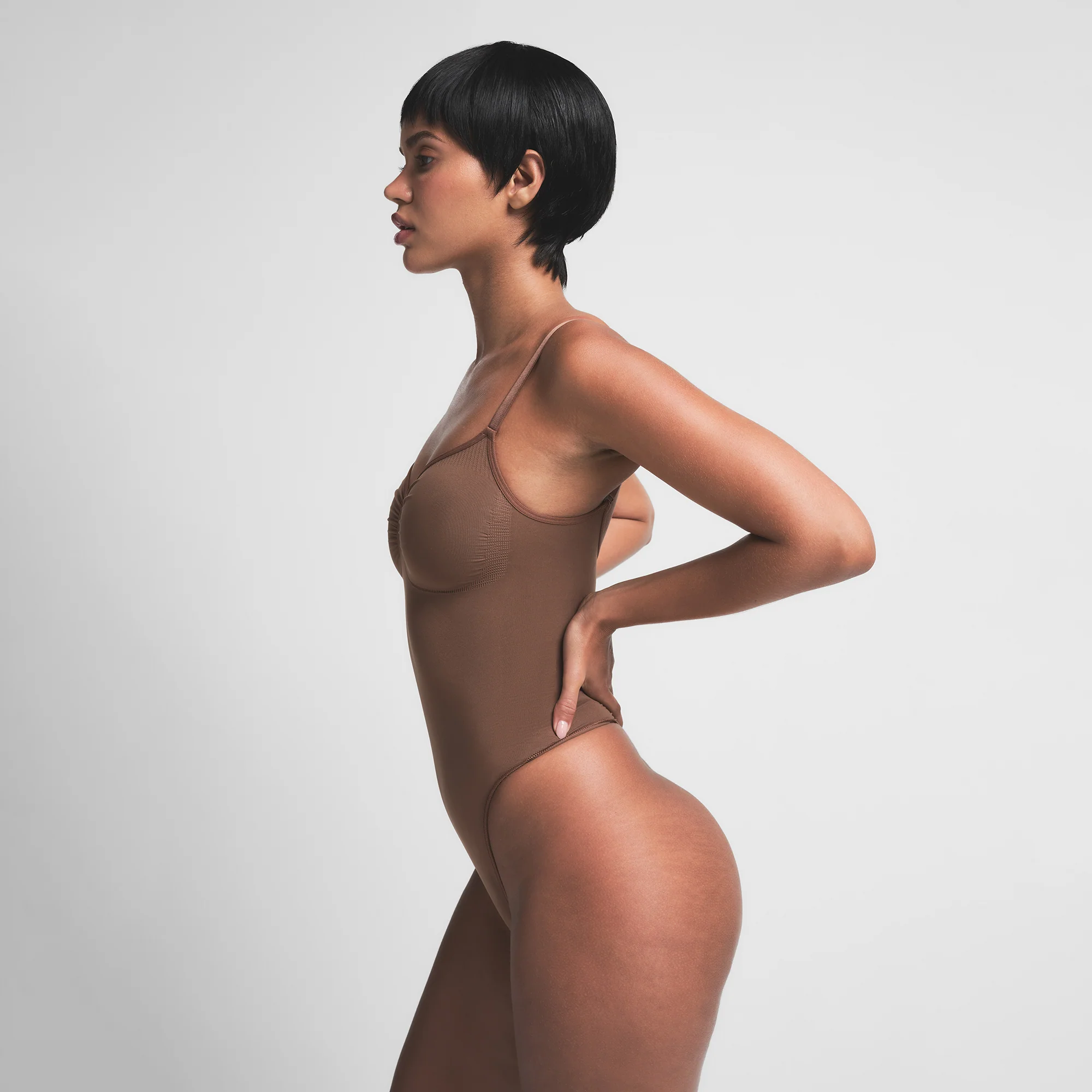 SEAMLESS SCULPT THONG BODYSUIT | JASPER - Image 3