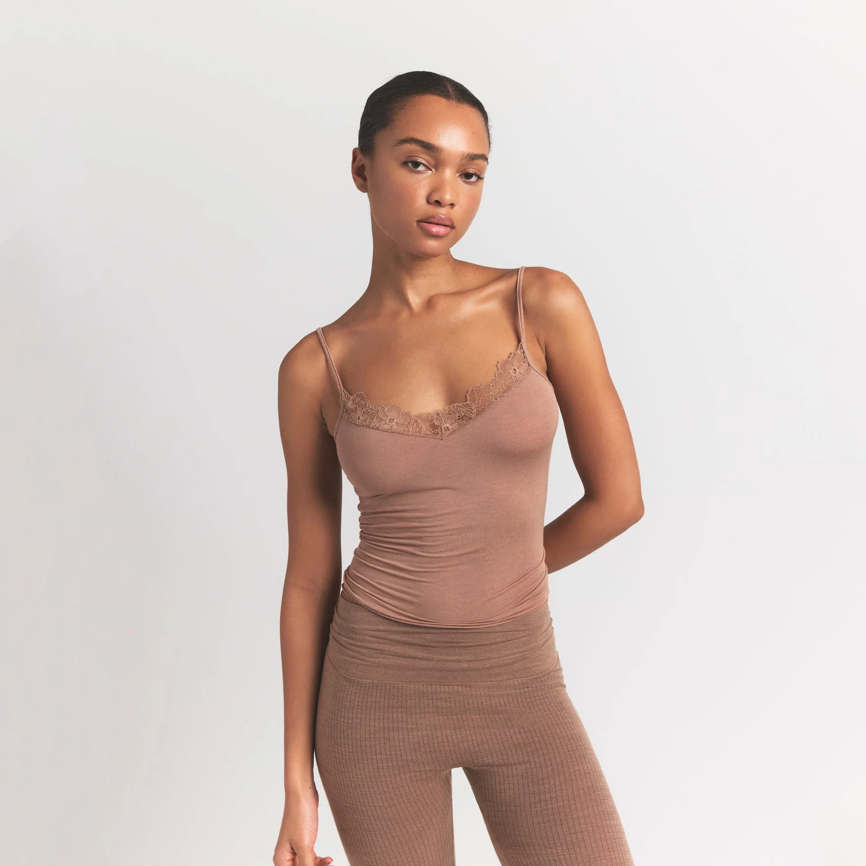 SHEER MODAL LACE CAMI | SIENNA - Image 5