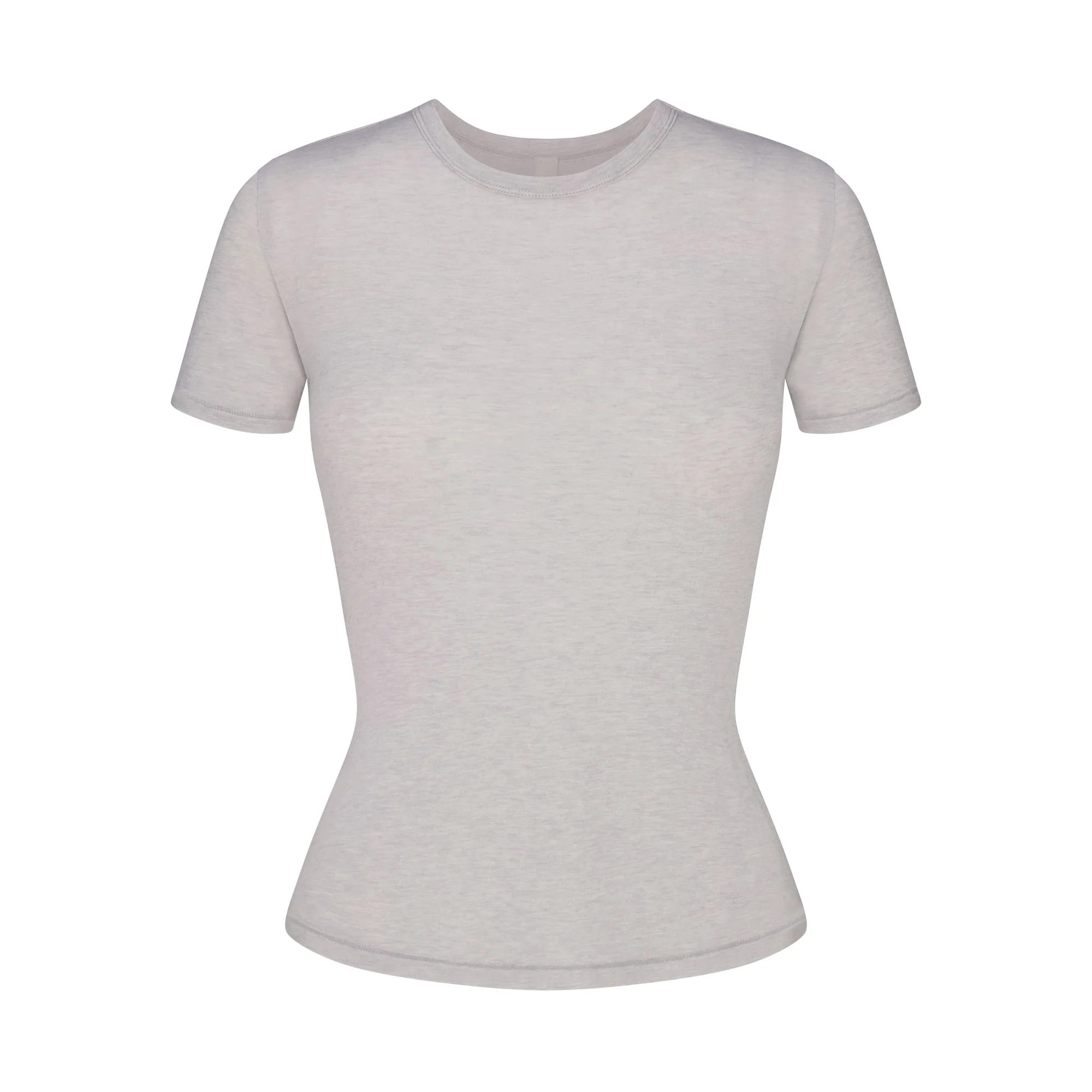 SHEER MODAL LONG T-SHIRT | HEATHER GREY