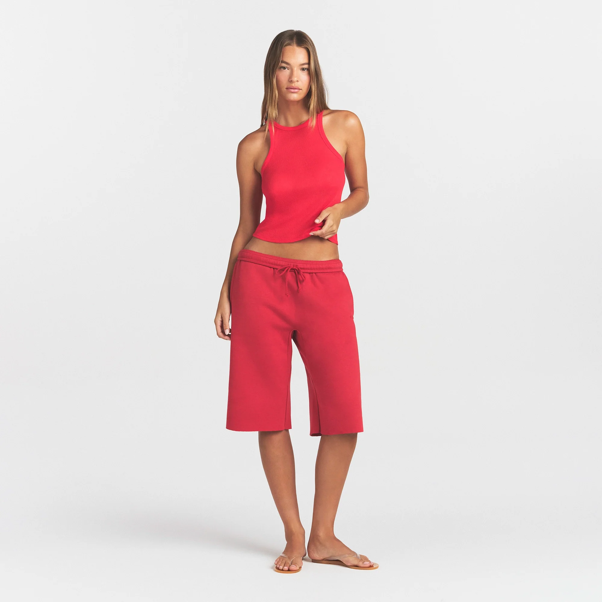 SHEER RIB TANK | CARMINE - Image 2