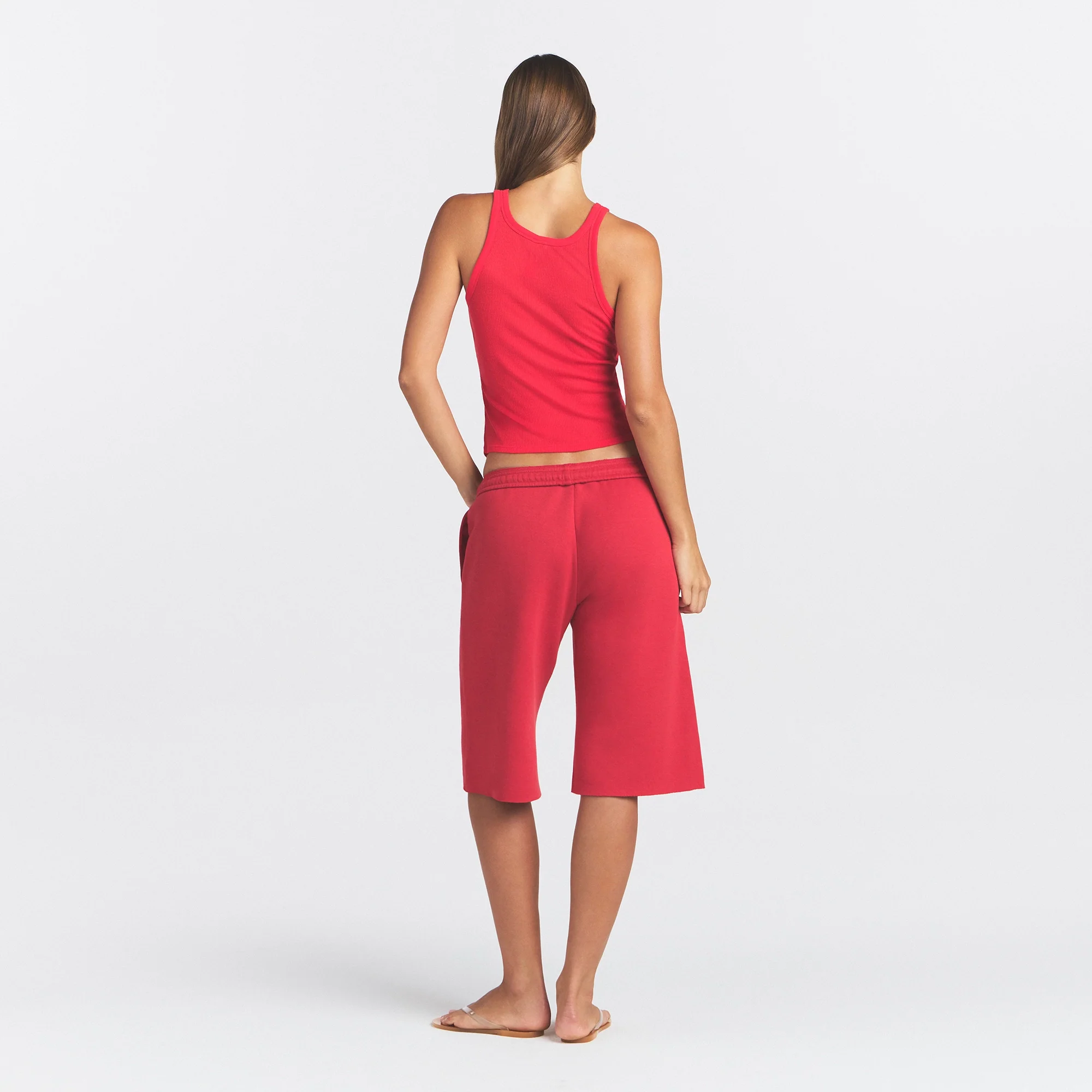 SHEER RIB TANK | CARMINE - Image 4