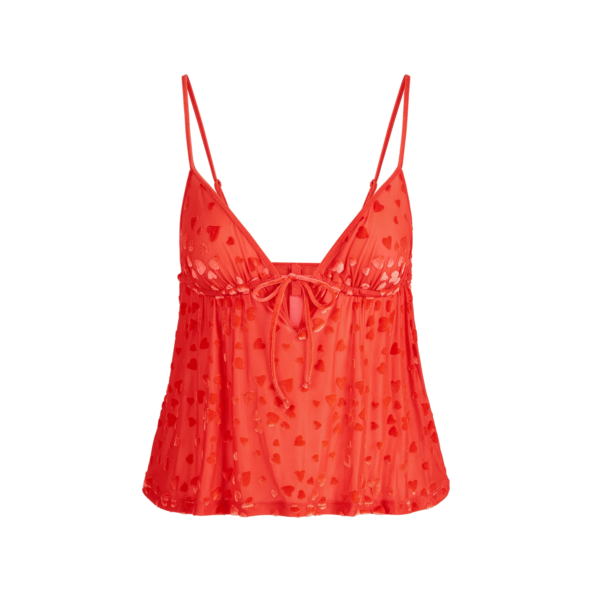 SHEER VELVET CAMI AND PANT SET | RUBY - Image 7