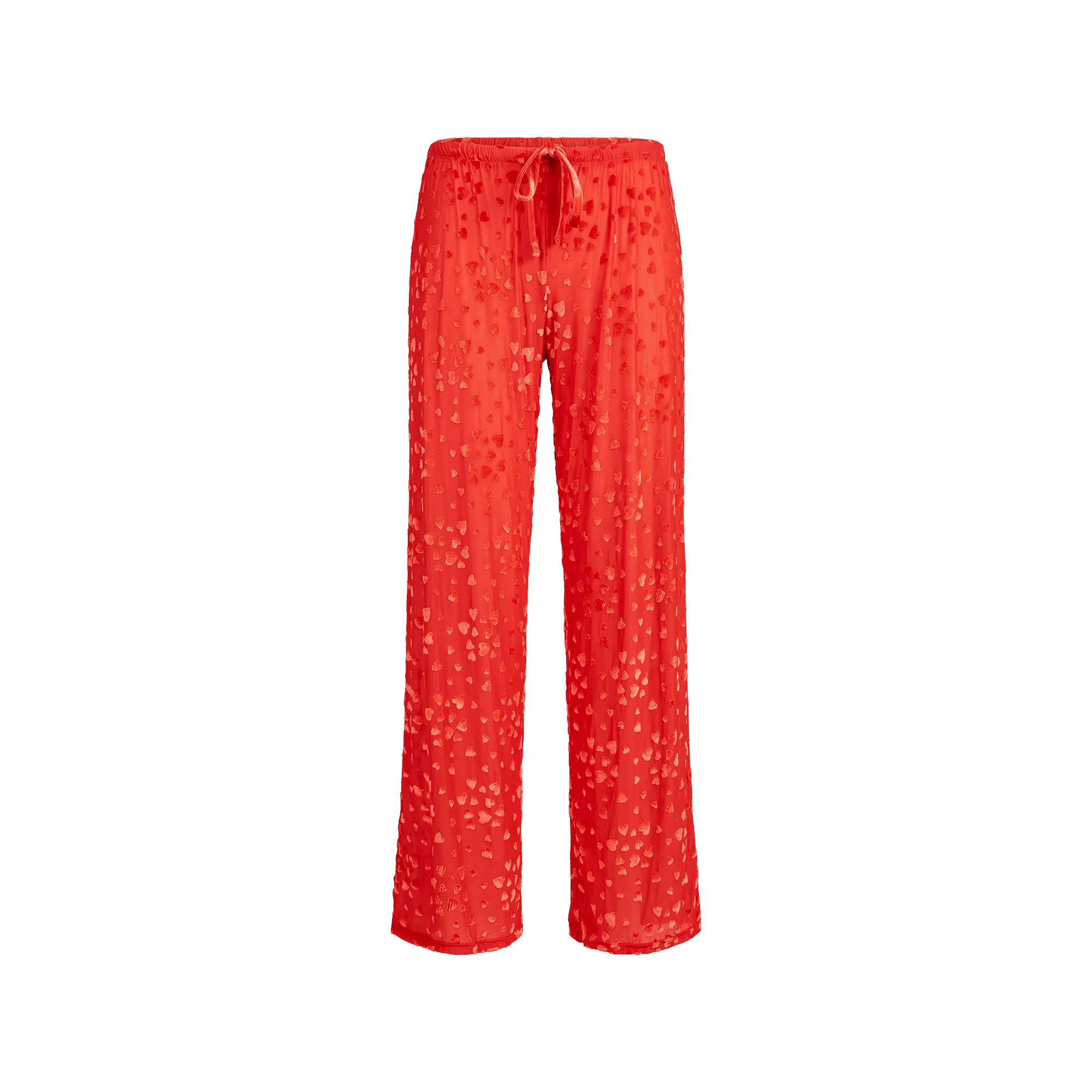 SHEER VELVET CAMI AND PANT SET | RUBY - Image 8