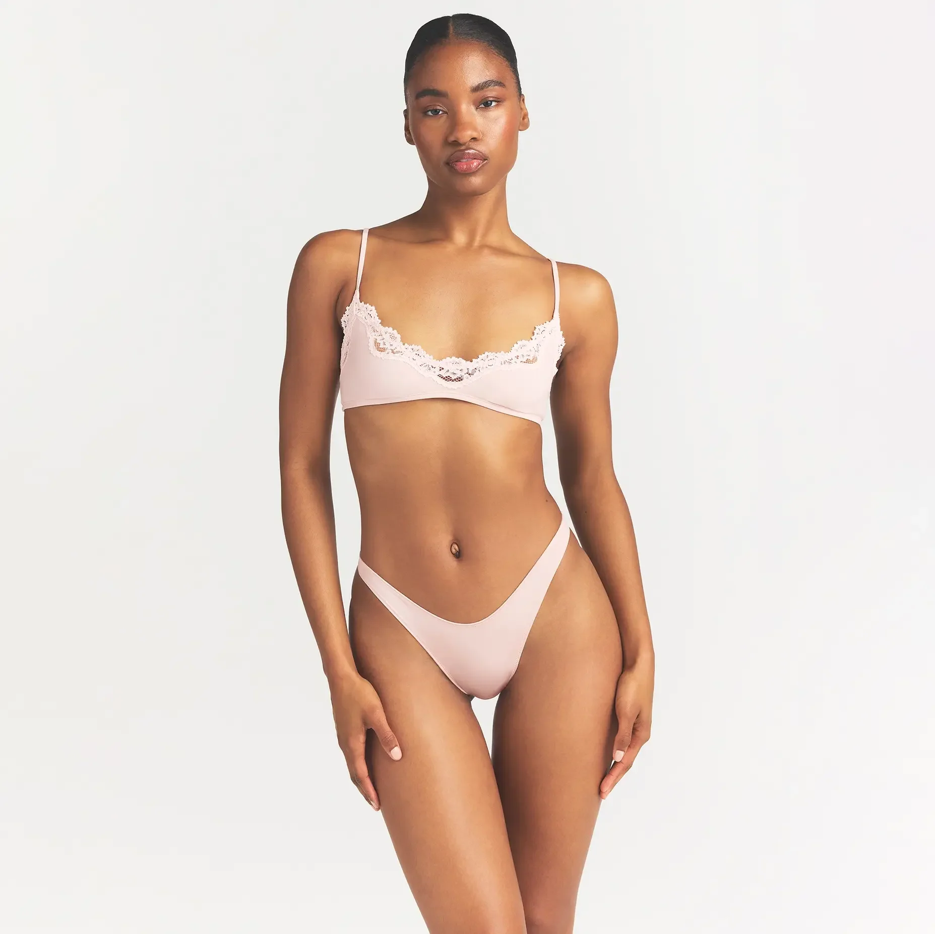 SHINE FOUNDATIONS DIPPED THONG | DUSTY PINK - Image 4