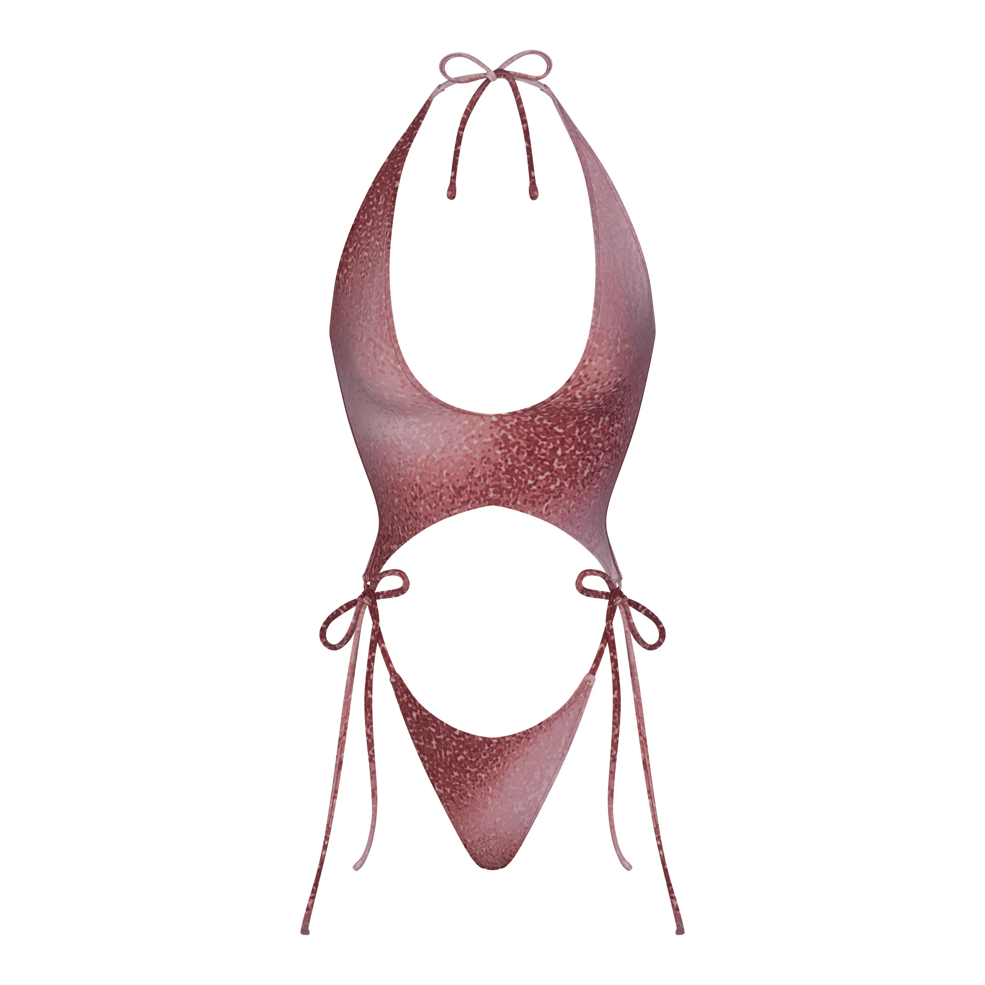 SIGNATURE SWIM PLUNGE MONOKINI | HENNA FK OMBRE PRINT