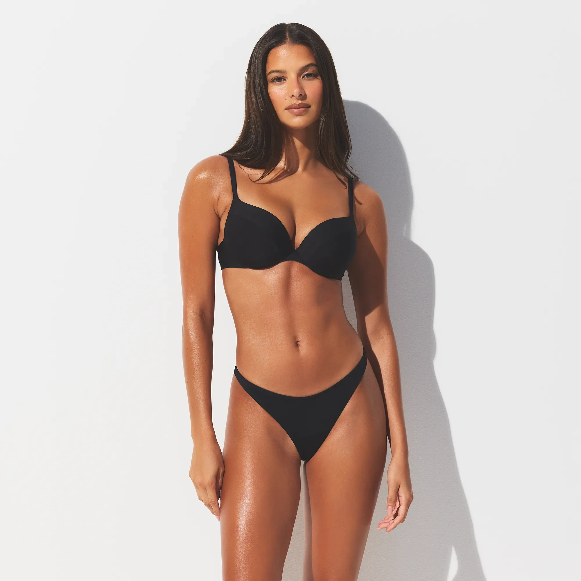 SIGNATURE SWIM THONG BIKINI BOTTOM | ONYX - Image 4