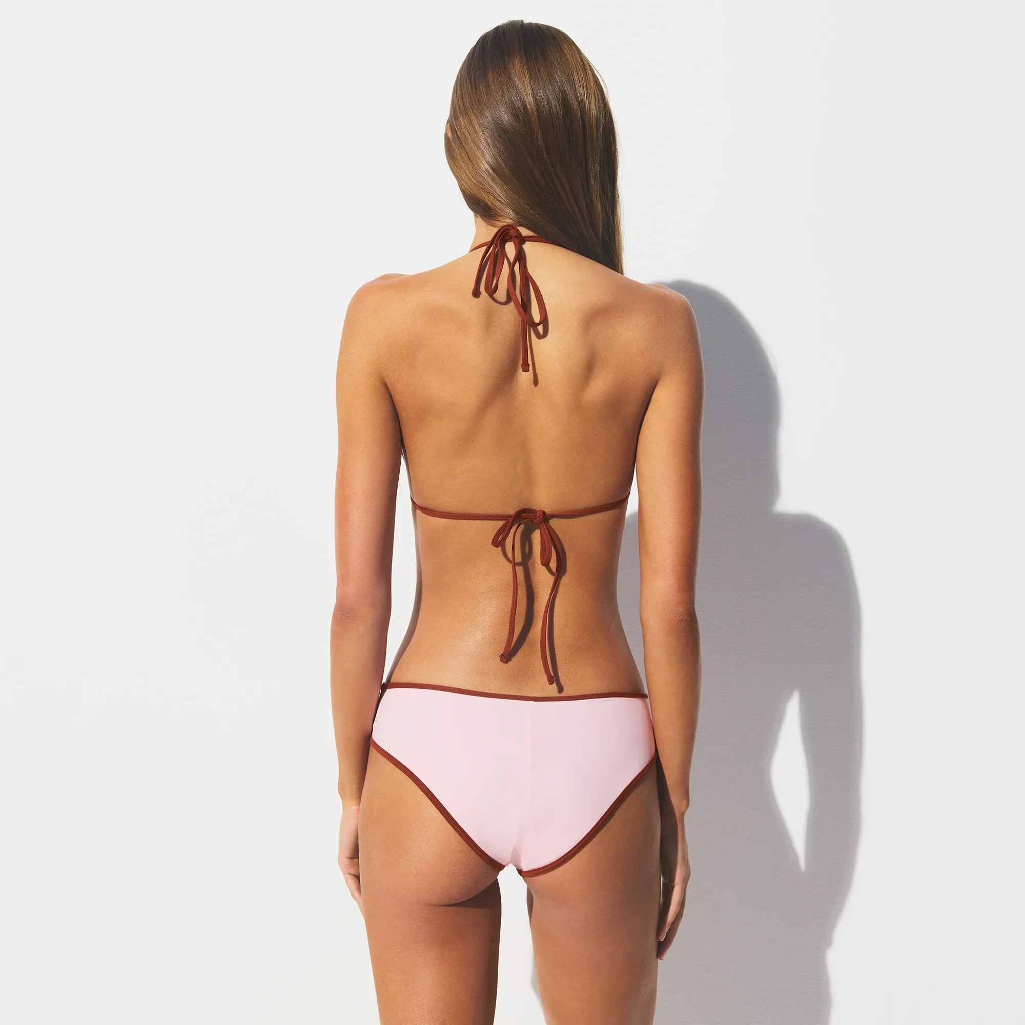 SIGNATURE SWIM TRIANGLE BIKINI TOP | CHERRY BLOSSOM CONTRAST - Image 5