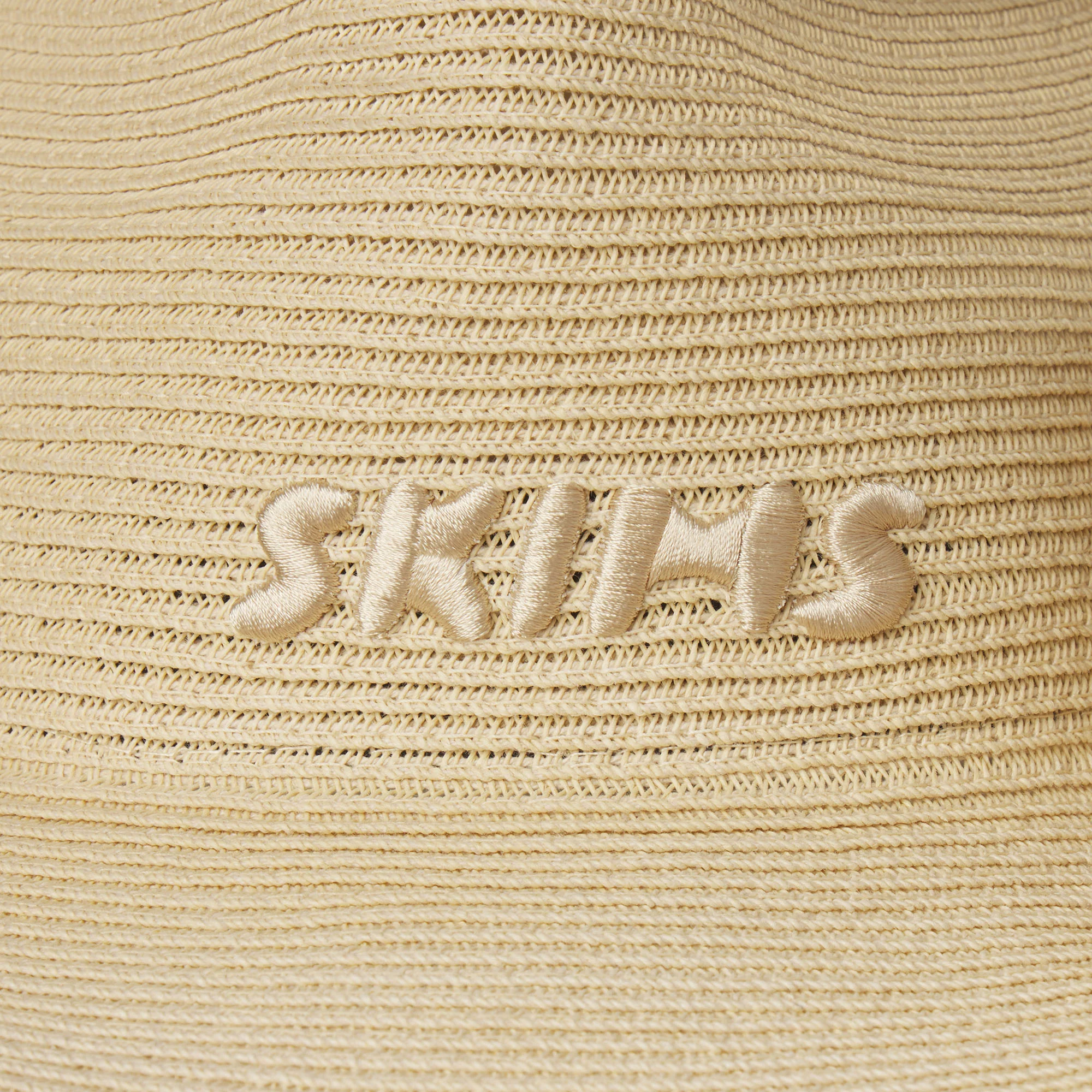 SKIMS ACCESSORIES WOVEN SIDE SNAP HAT | NATURAL RAFFIA - Image 5