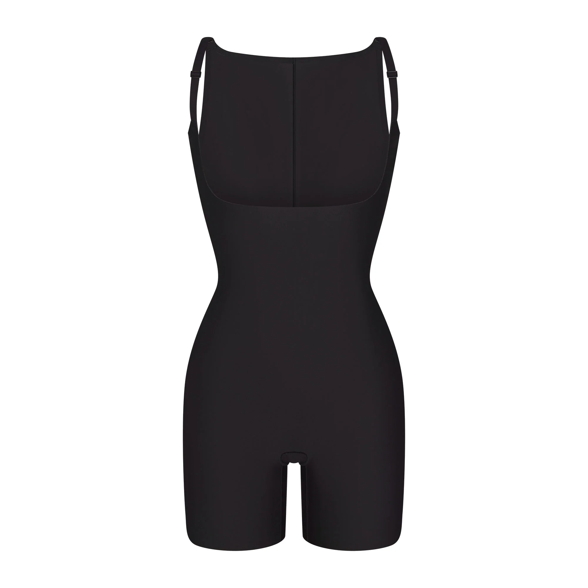 SKIMS BODY CORE SCULPT BACK SMOOTHING OPEN BUST MID THIGH BODYSUIT | ONYX