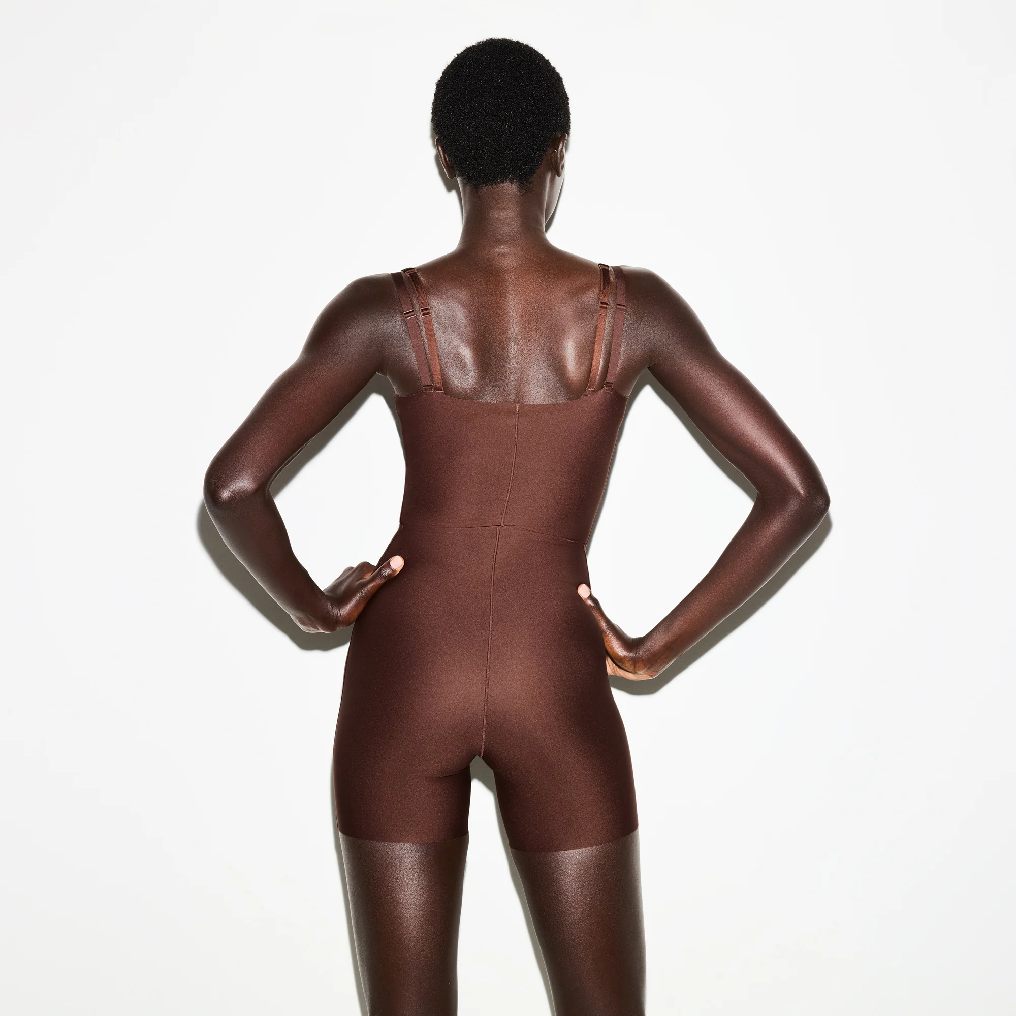 SKIMS BODY CORE SCULPT FUNCTIONAL MID THIGH BODYSUIT | COCOA - Image 5
