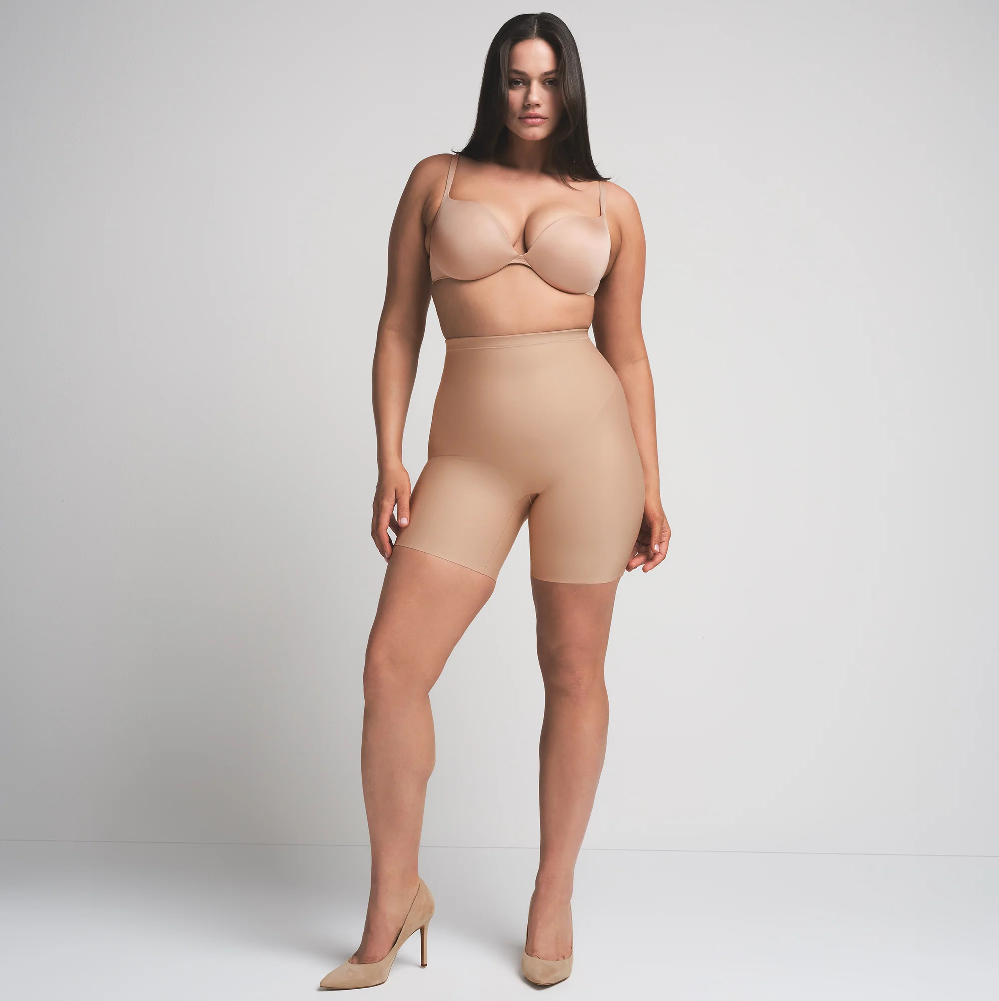 SKIMS BODY CORE SCULPT MID RISE SHORT | CLAY - Image 12
