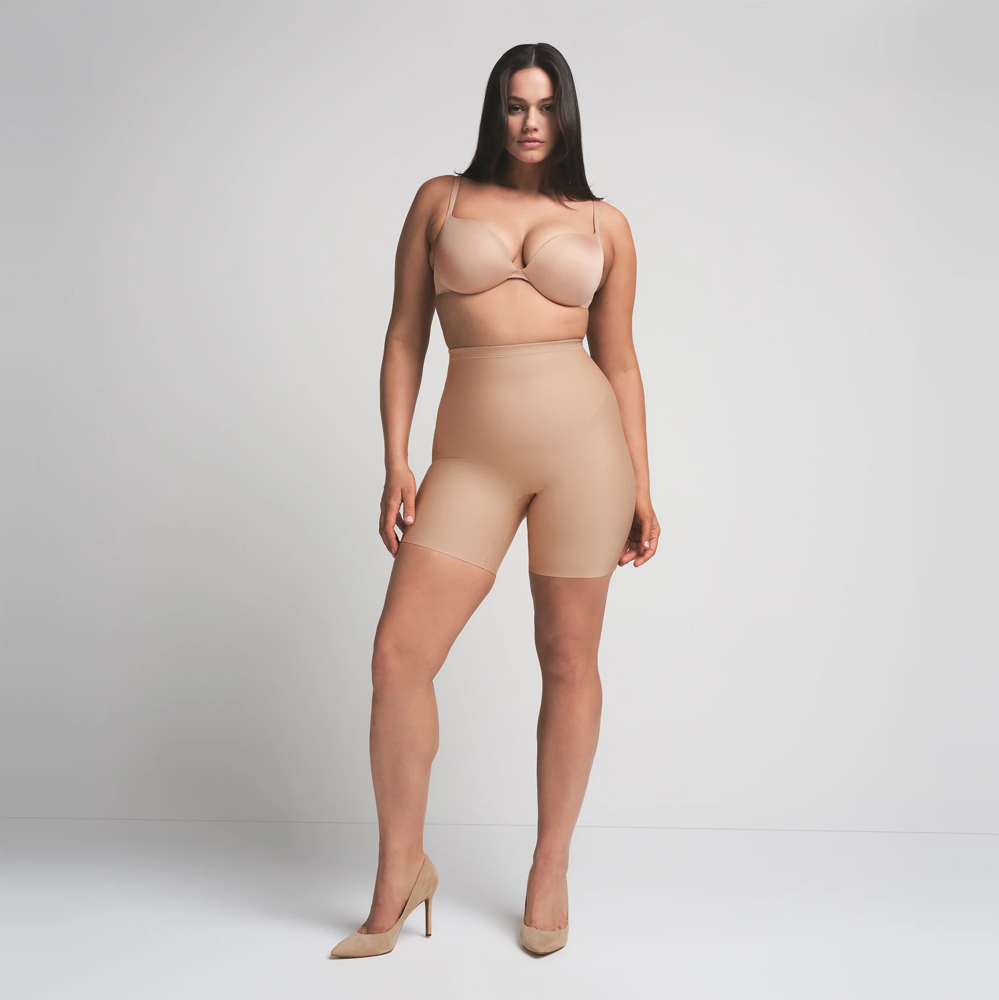 SKIMS BODY CORE SCULPT MID RISE SHORT | CLAY - Image 8