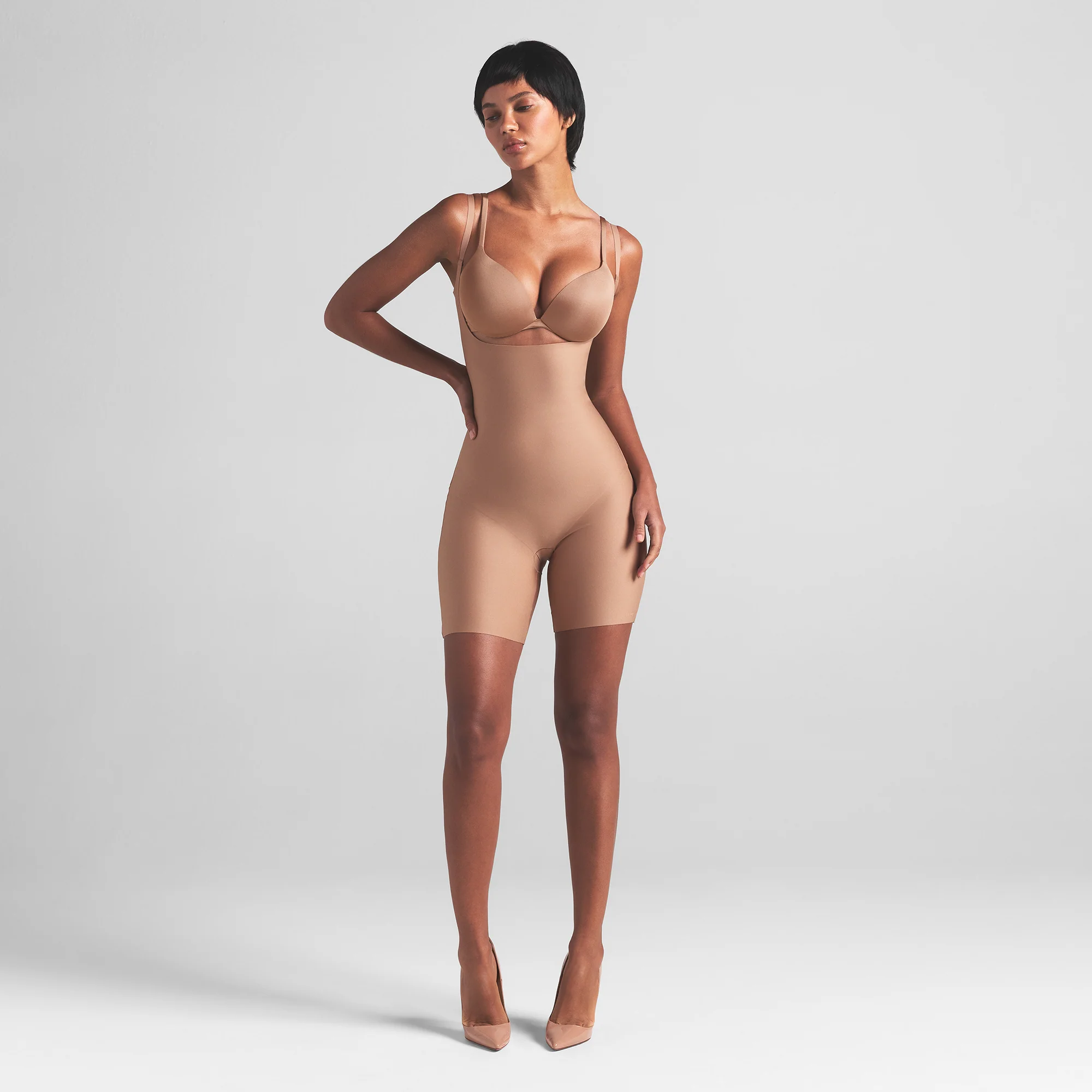 SKIMS BODY CORE SCULPT OPEN BUST MID THIGH BODYSUIT | SIENNA - Image 4