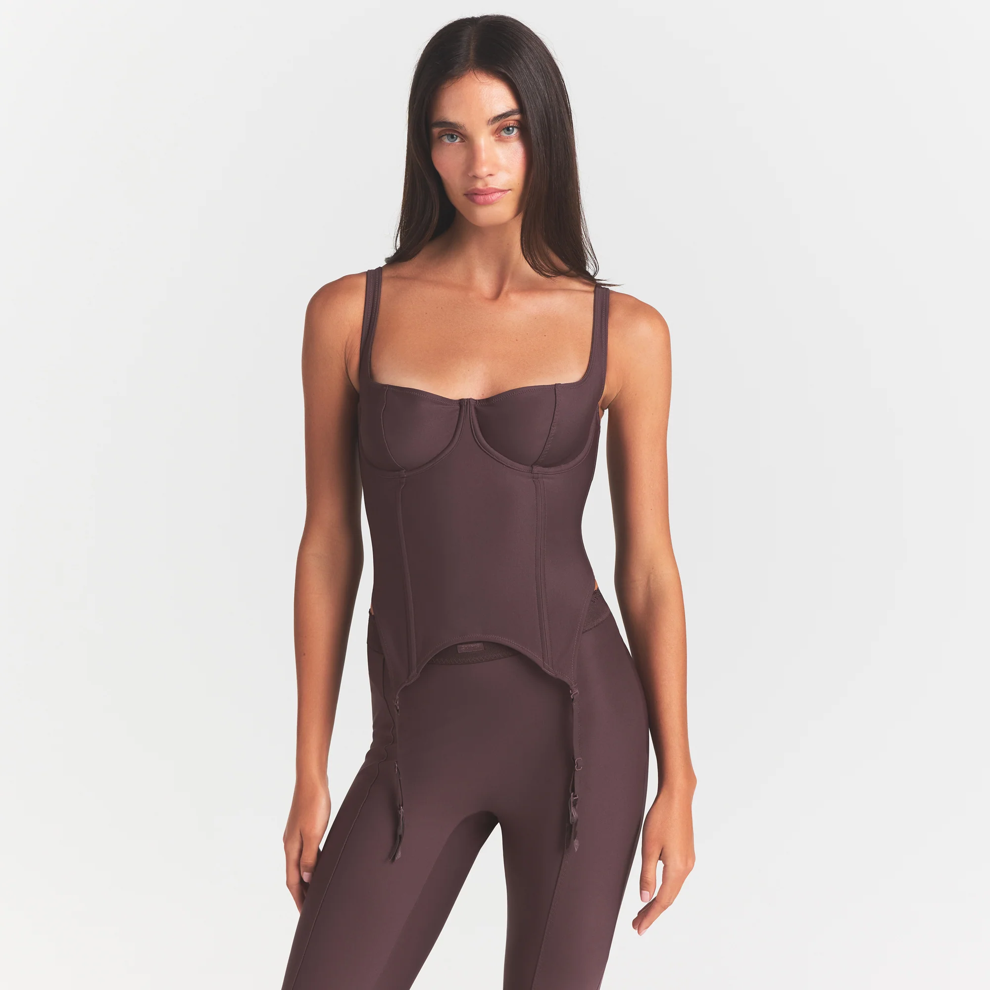 SKIMS BODY CORSET | RAISIN - Image 3