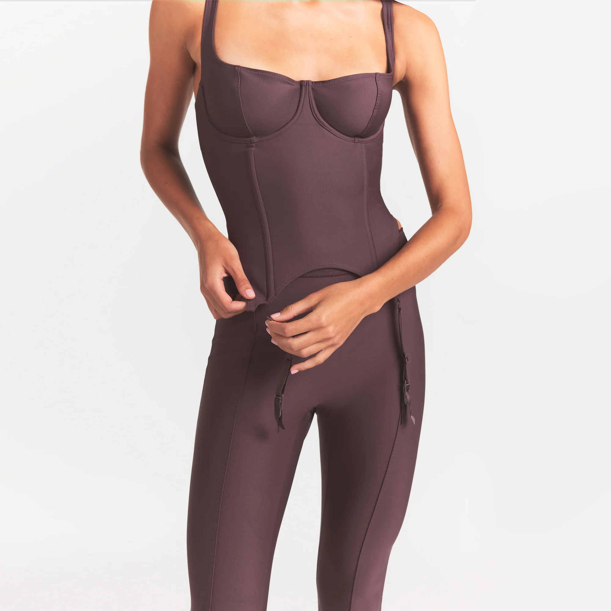 SKIMS BODY CORSET | RAISIN - Image 4