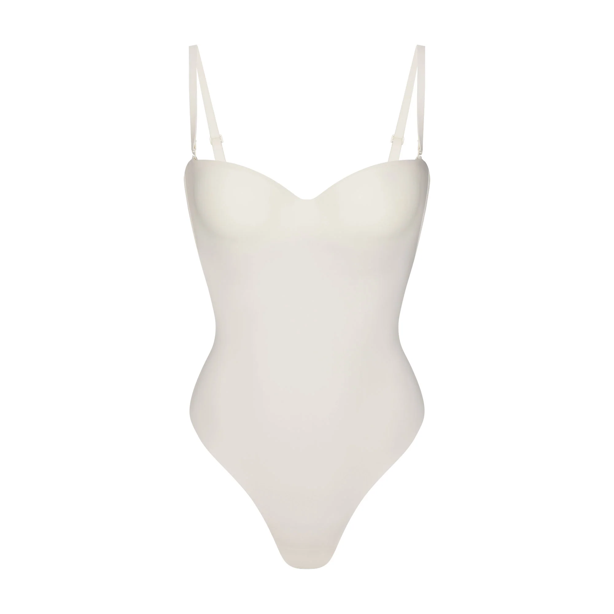 SKIMS BODY UNDERWIRE THONG BODYSUIT | IVORY