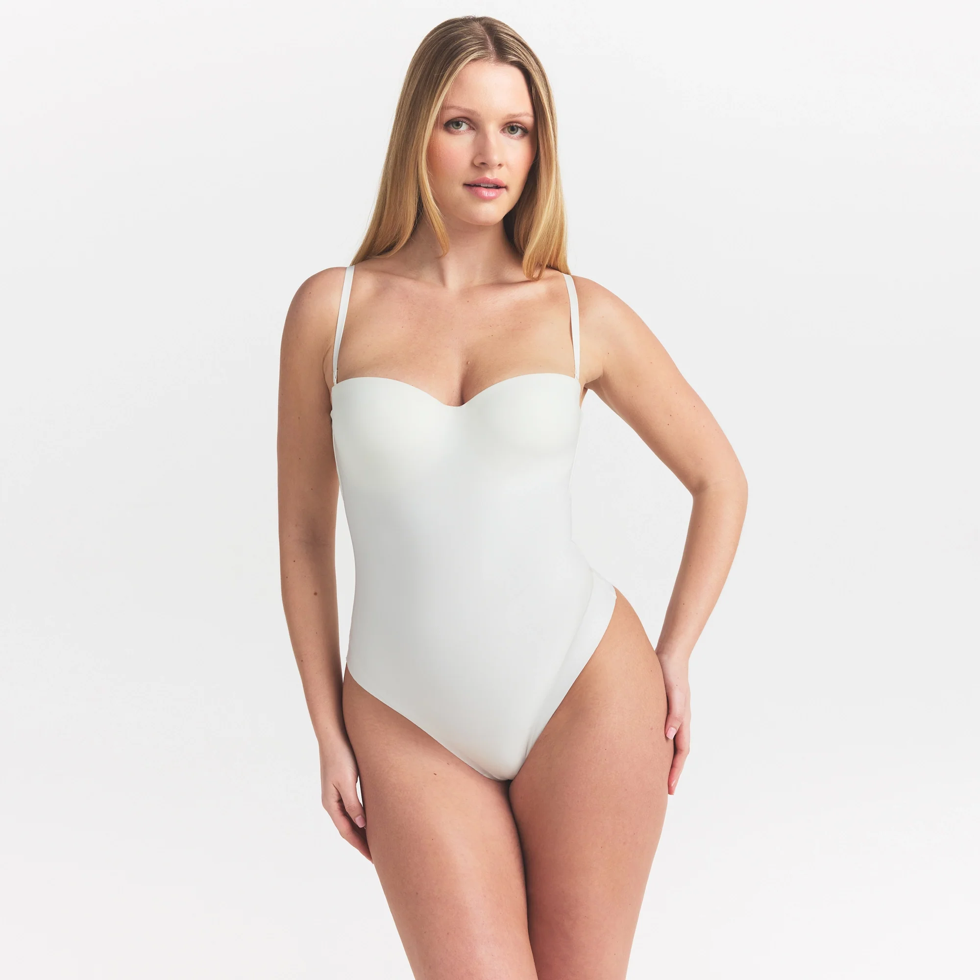 SKIMS BODY UNDERWIRE THONG BODYSUIT | IVORY - Image 3
