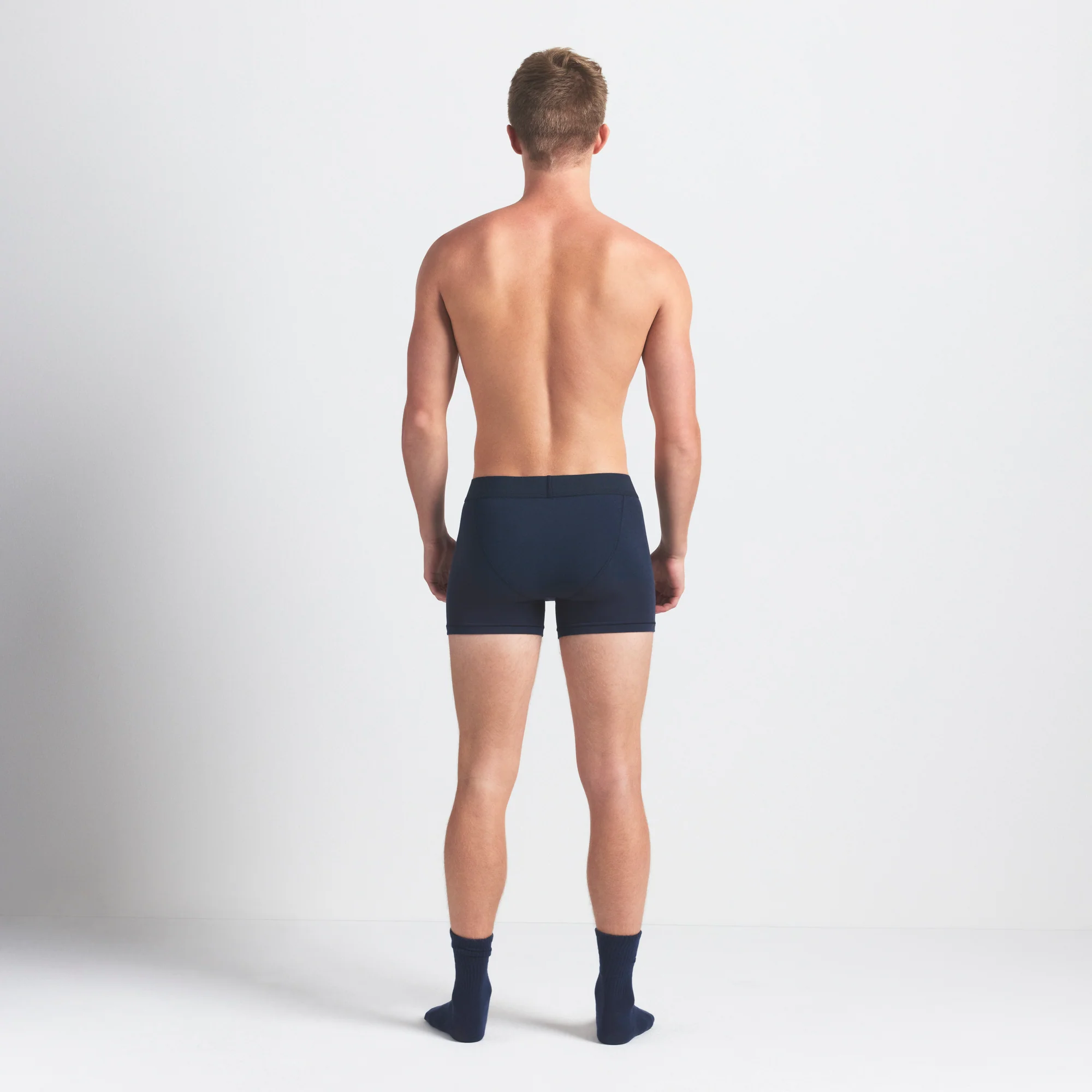SKIMS COTTON MENS 3" BOXER BRIEF 3-PACK | BLUE BLACK MULTI - Image 6