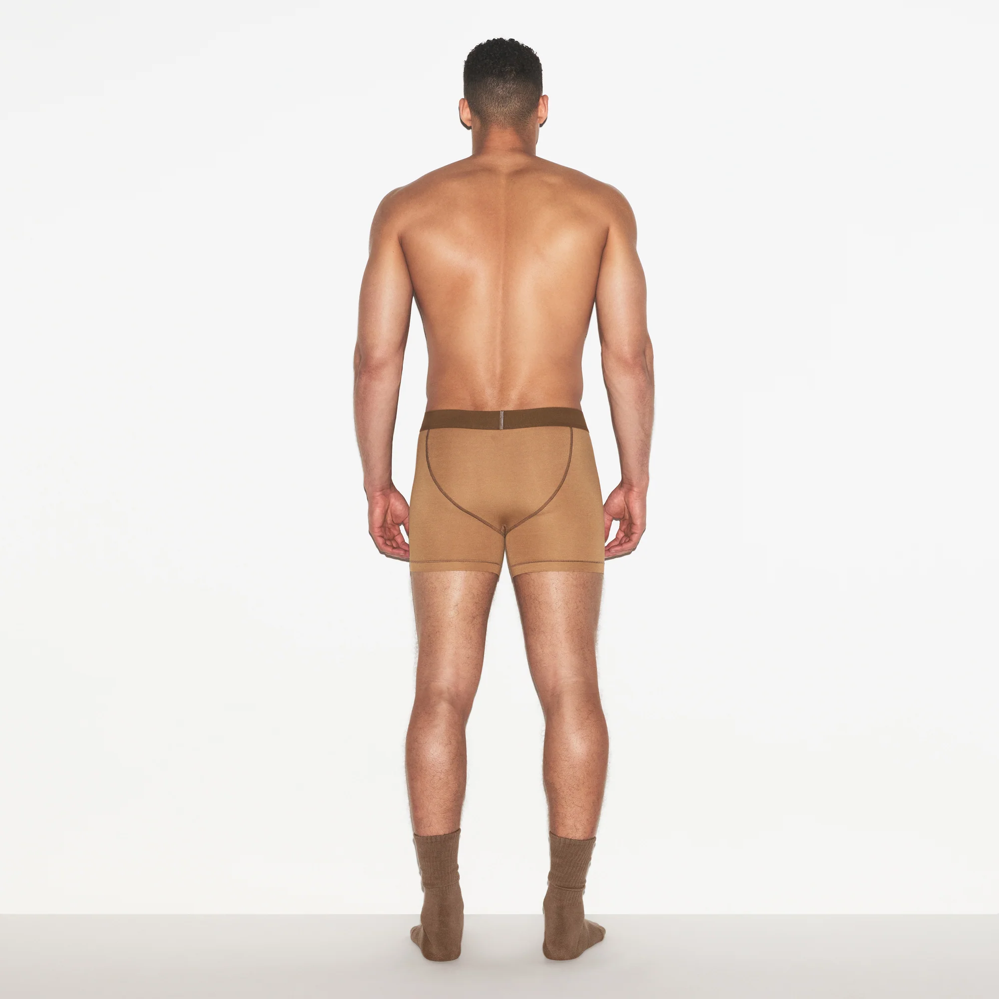 SKIMS COTTON MENS 3" BOXER BRIEF 3-PACK | RUSSET MULTI - Image 3