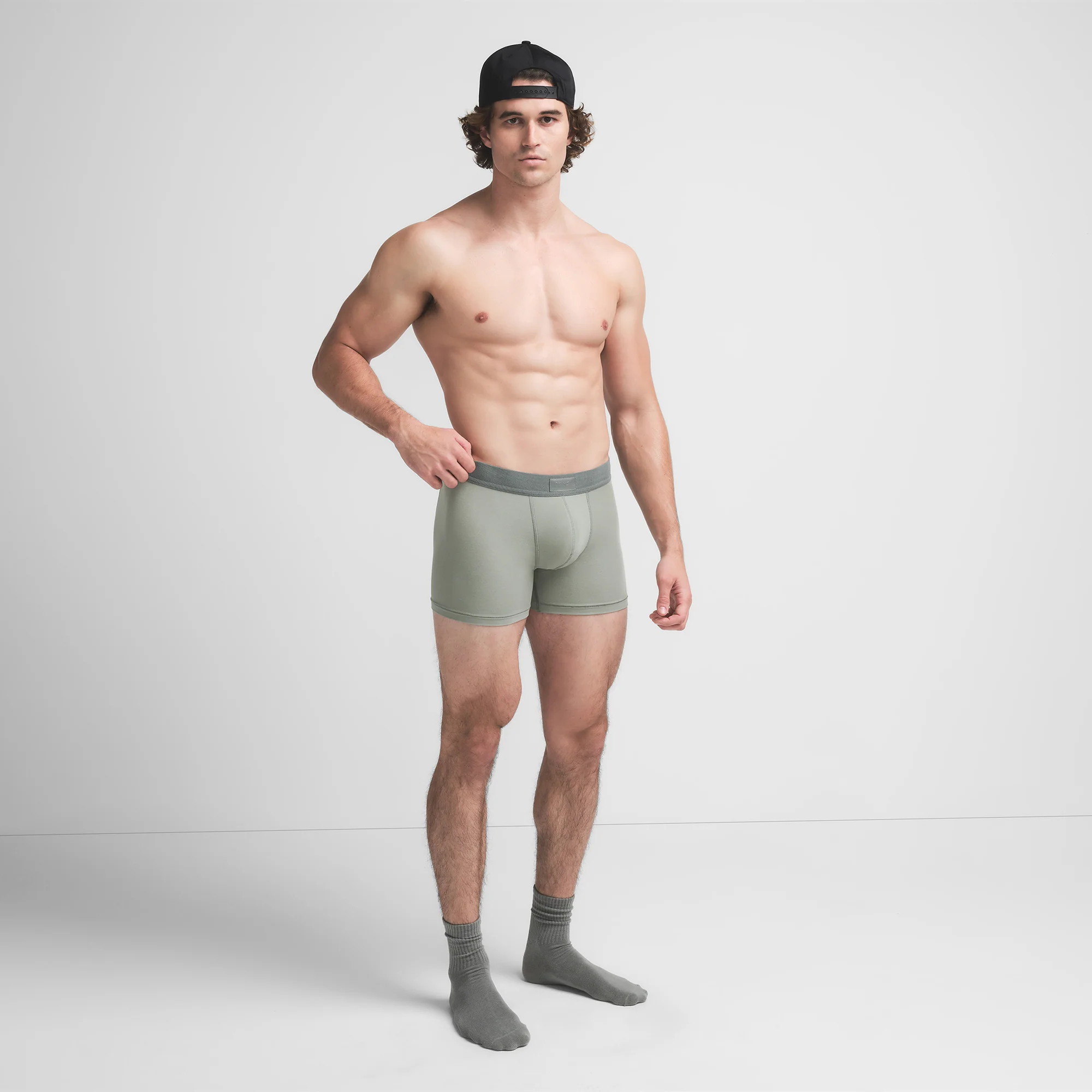 SKIMS COTTON MENS 3" BOXER BRIEF 3-PACK | STONE MULTI - Image 3