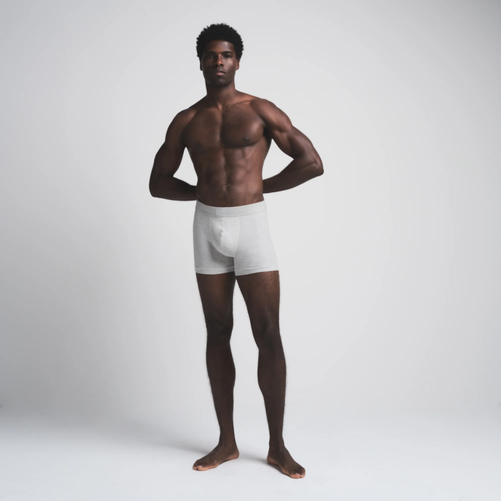 SKIMS COTTON MENS 3" BOXER BRIEF 5-PACK | HEATHER MULTI - Image 2