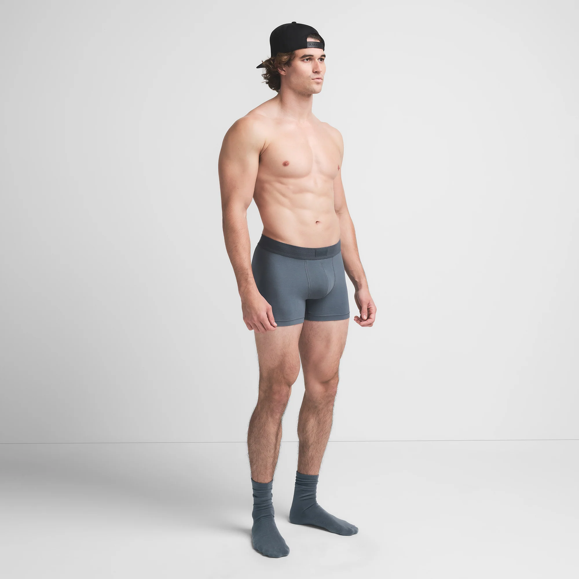 SKIMS COTTON MENS 3" BOXER BRIEF | KYANITE - Image 4