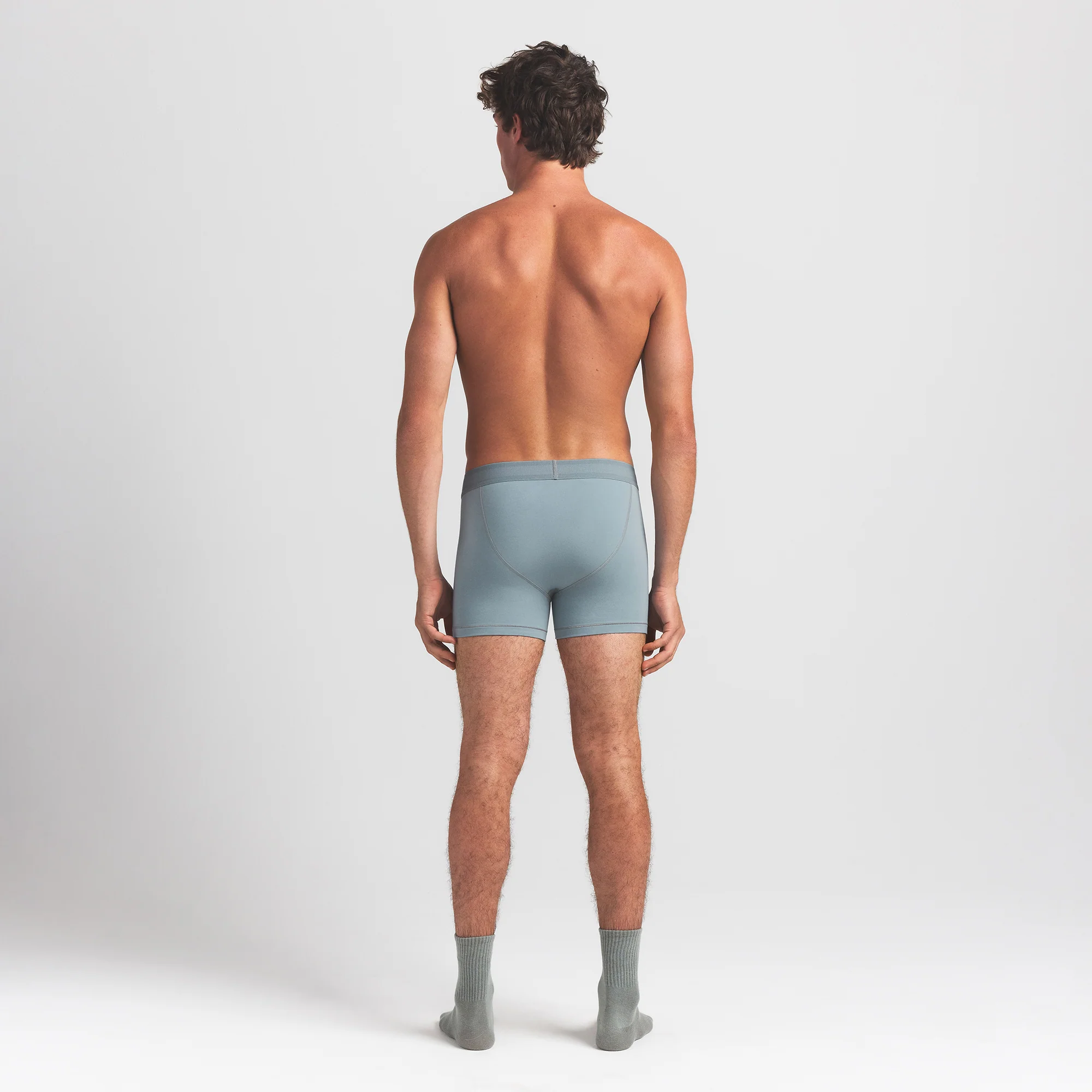 SKIMS COTTON MENS 3" BOXER BRIEF | SKY - Image 4