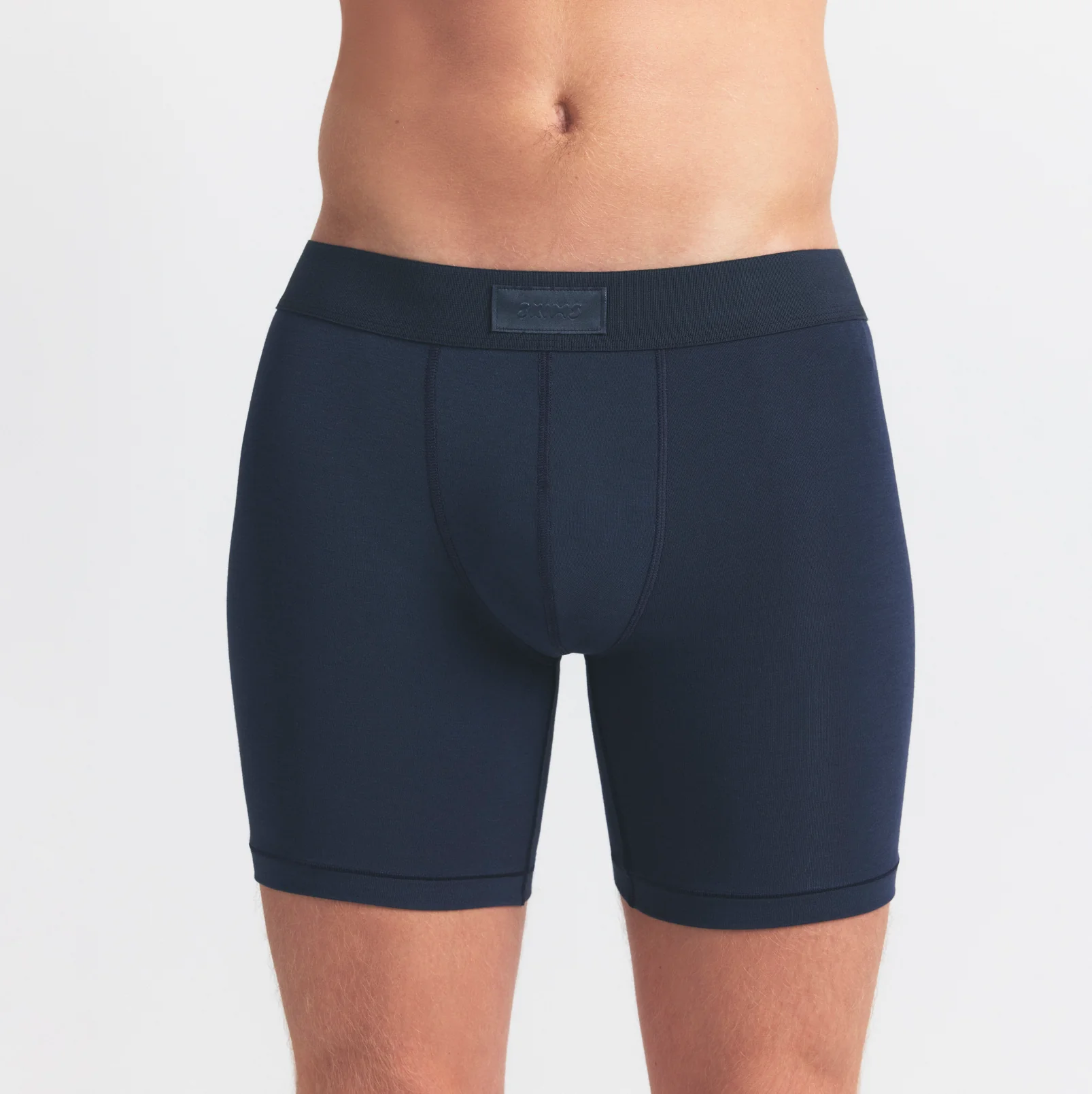 SKIMS COTTON MENS 5" BOXER BRIEF 3-PACK | BLUE BLACK MULTI - Image 4