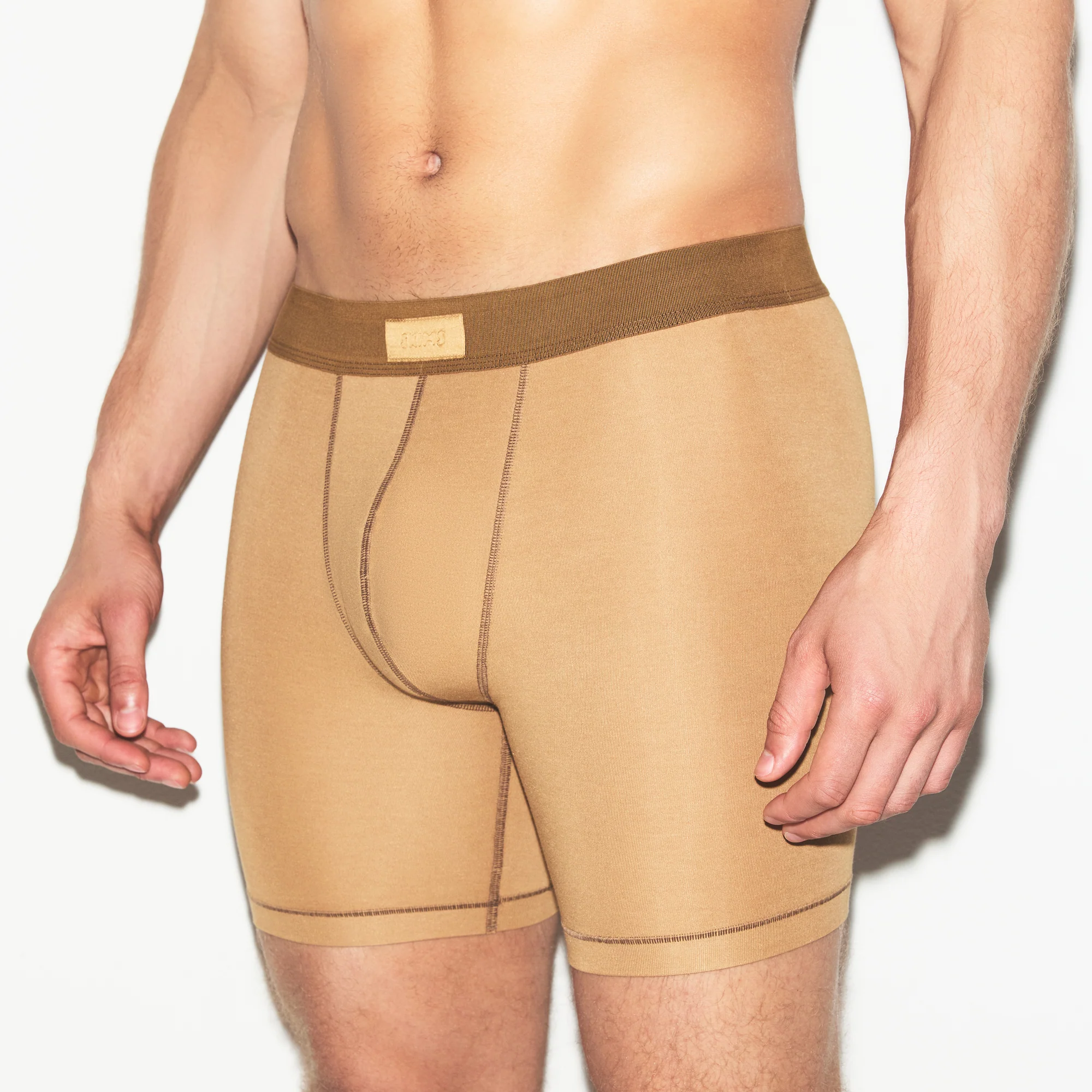 SKIMS COTTON MENS 5" BOXER BRIEF 3-PACK | RUSSET MULTI - Image 5