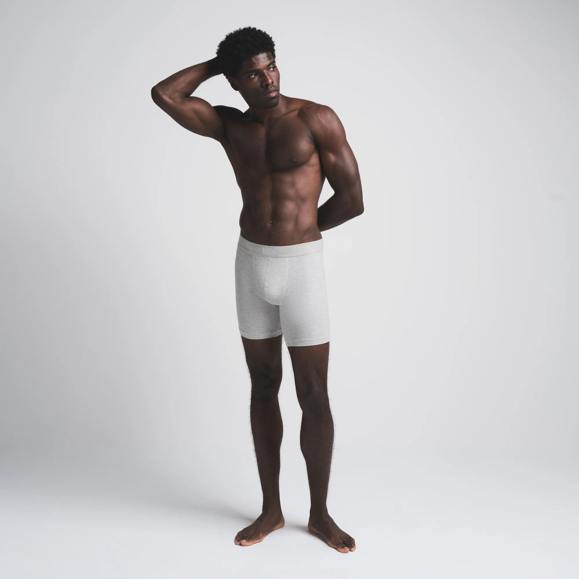 SKIMS COTTON MENS 5" BOXER BRIEF 5-PACK | HEATHER MULTI - Image 2
